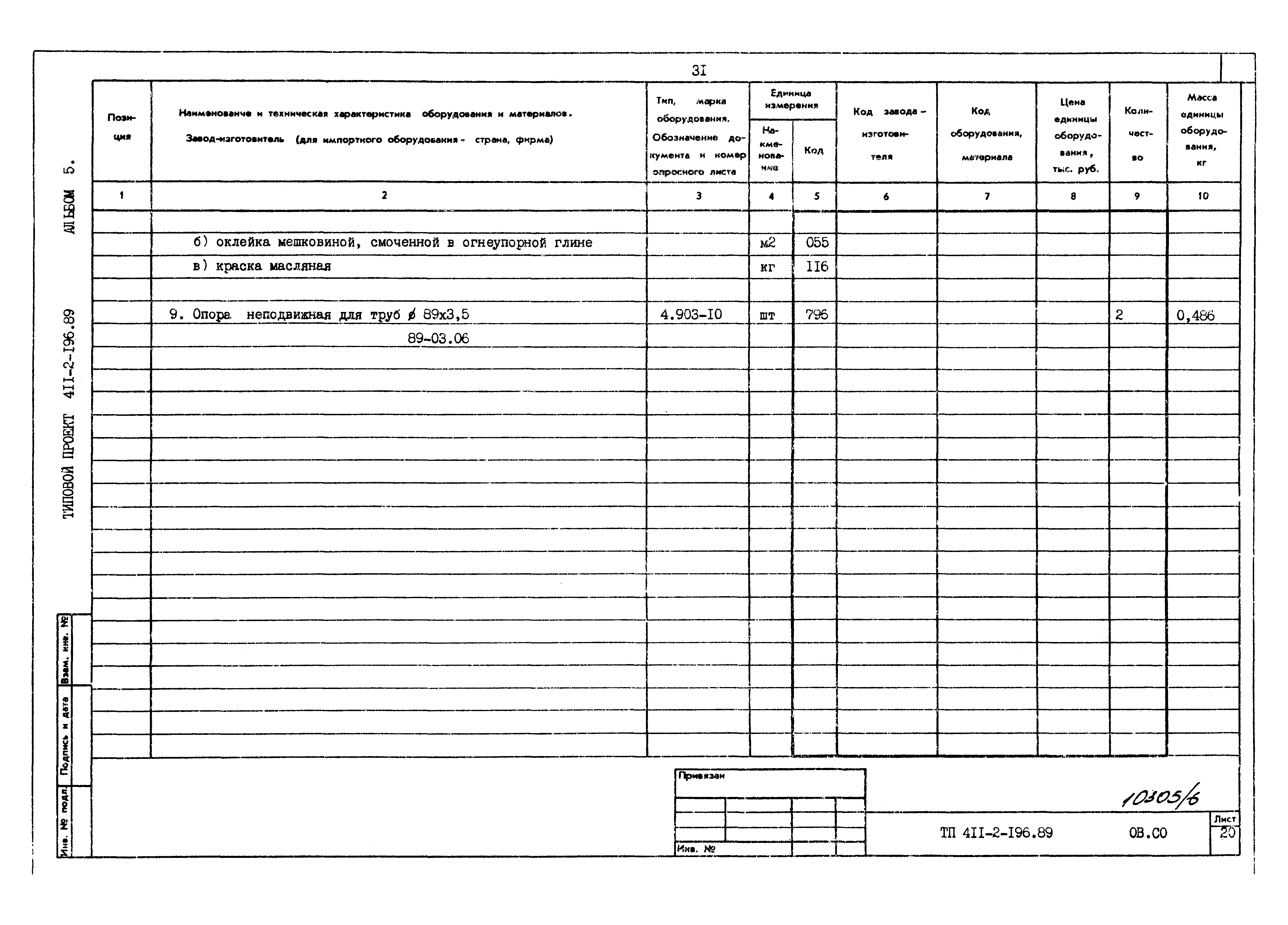 Типовой проект 411-2-196.89