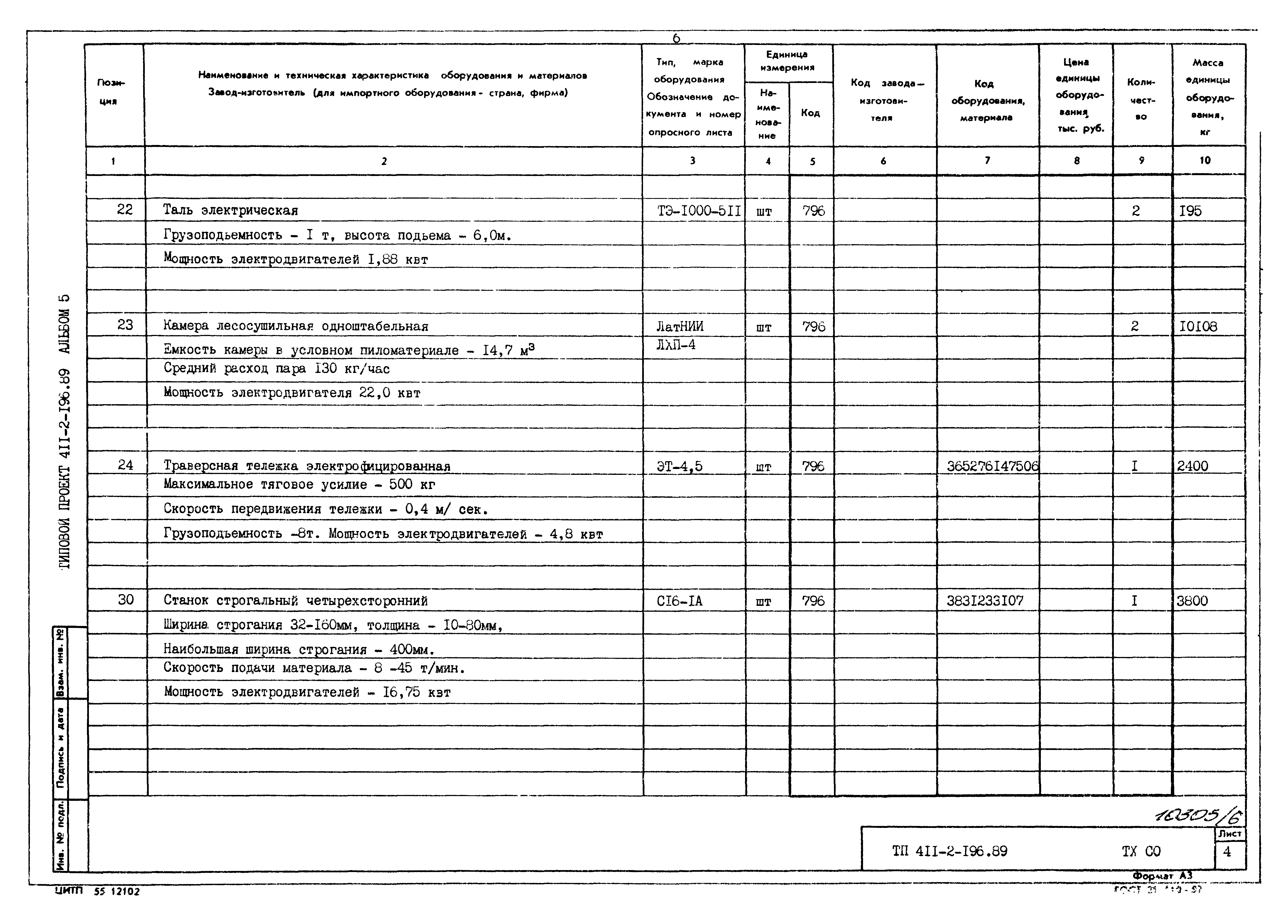 Типовой проект 411-2-196.89