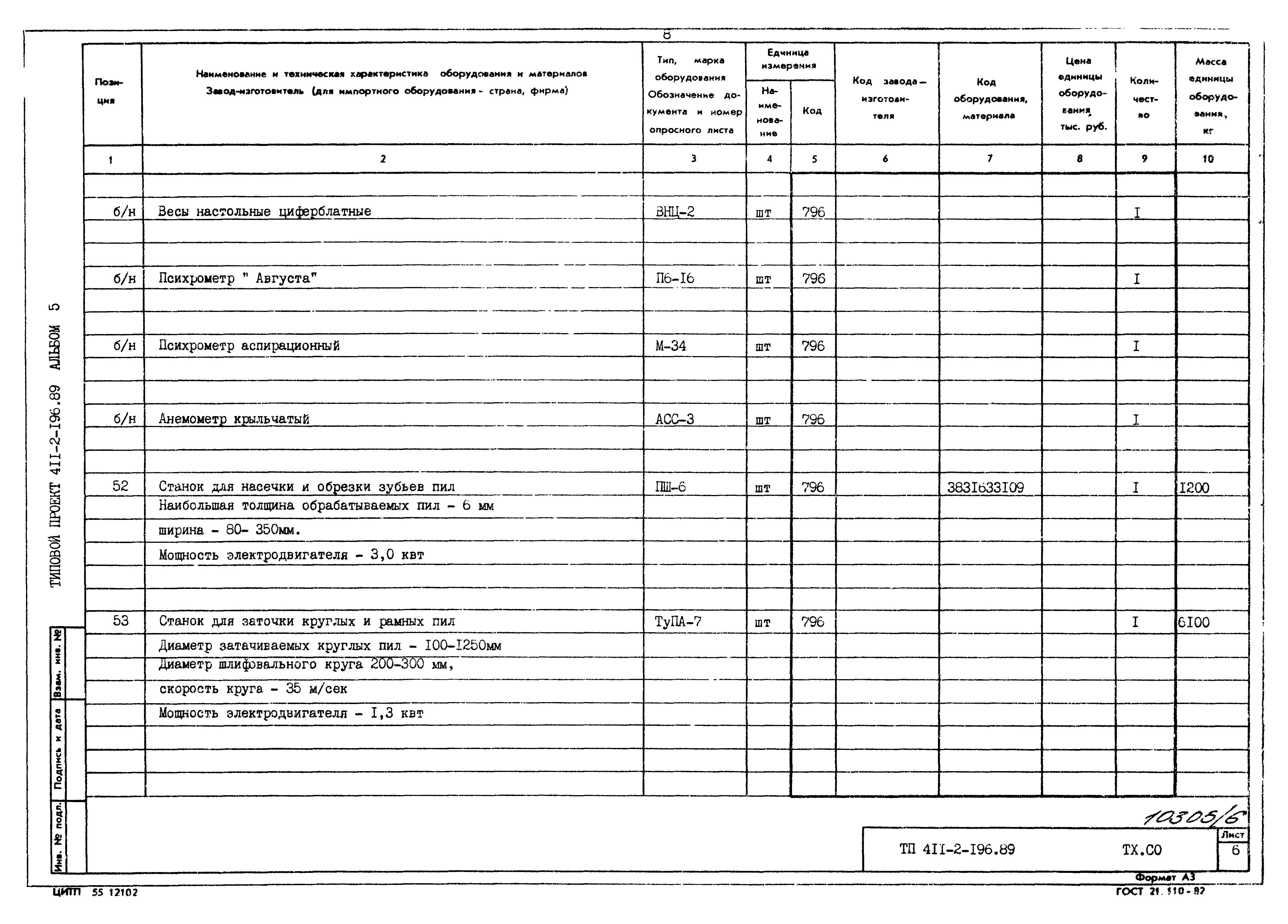 Типовой проект 411-2-196.89