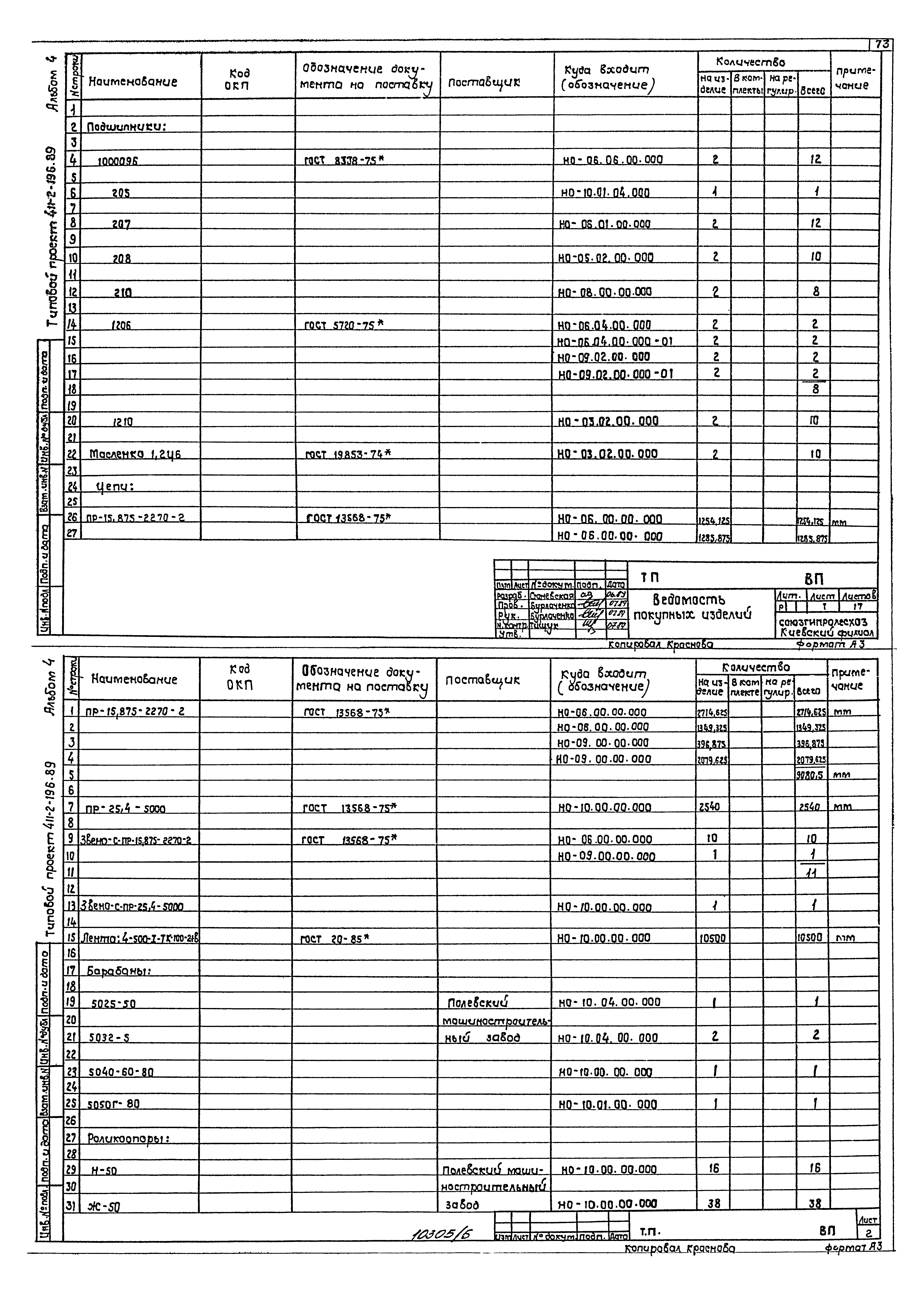 Типовой проект 411-2-196.89