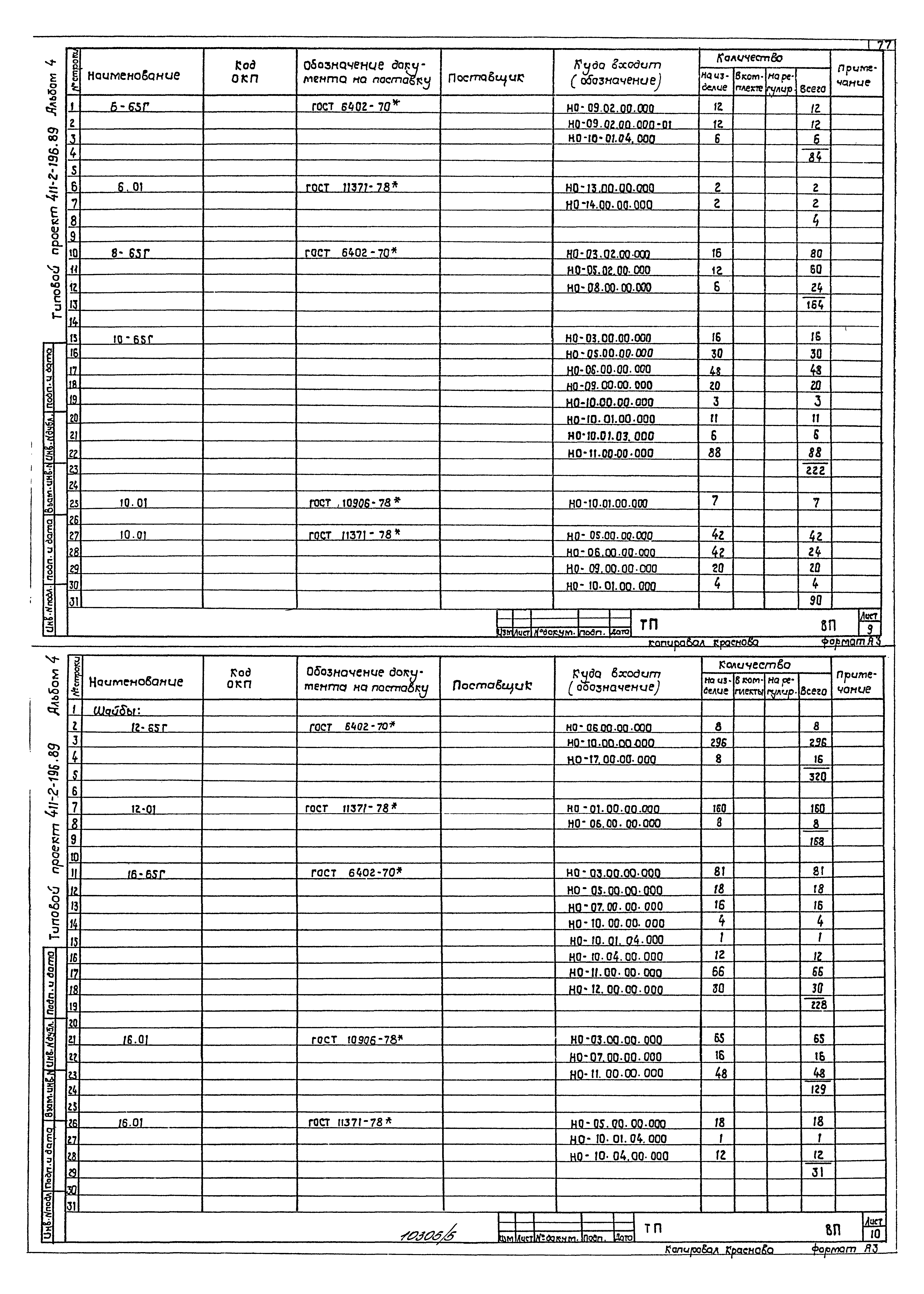 Типовой проект 411-2-196.89