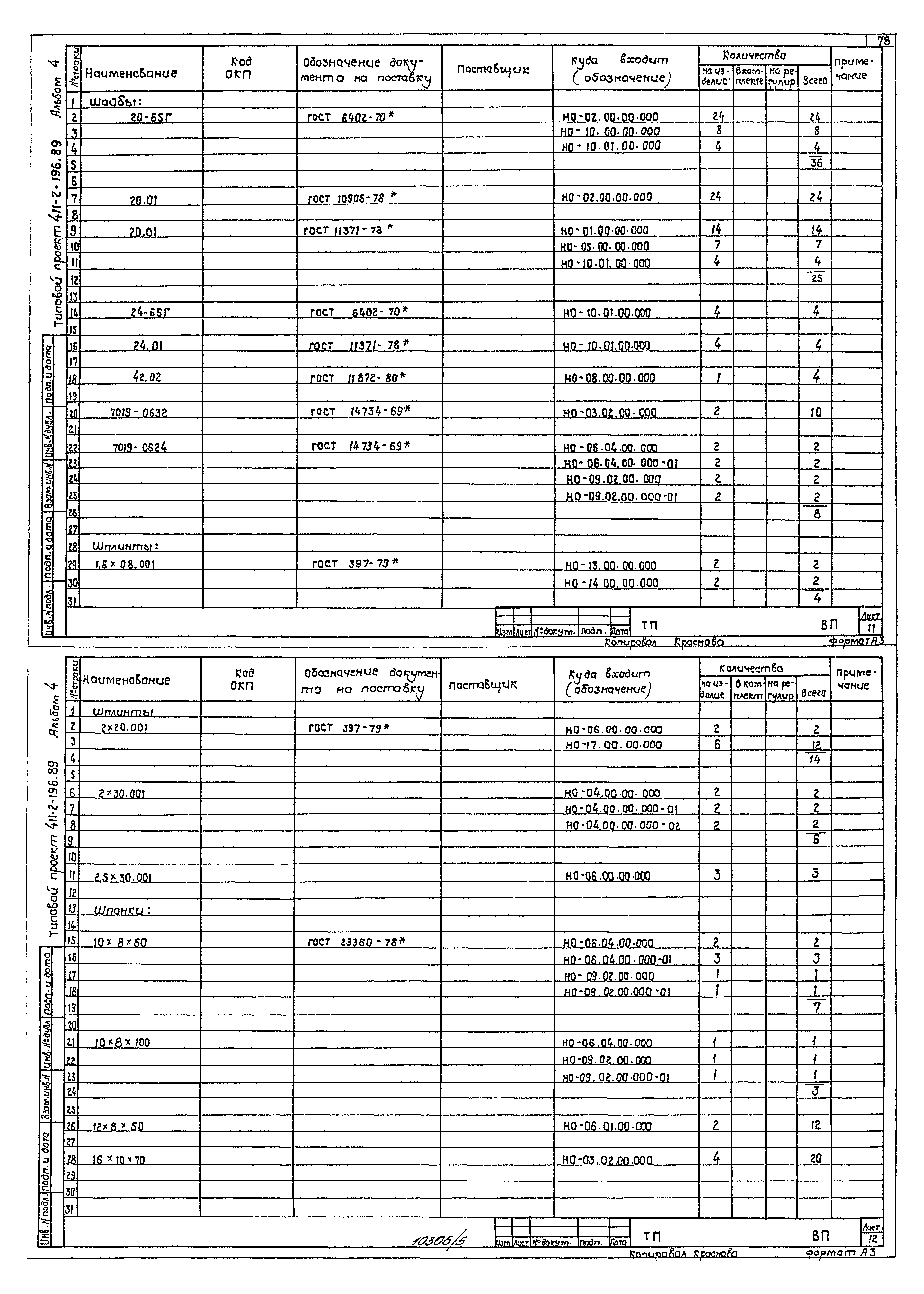 Типовой проект 411-2-196.89