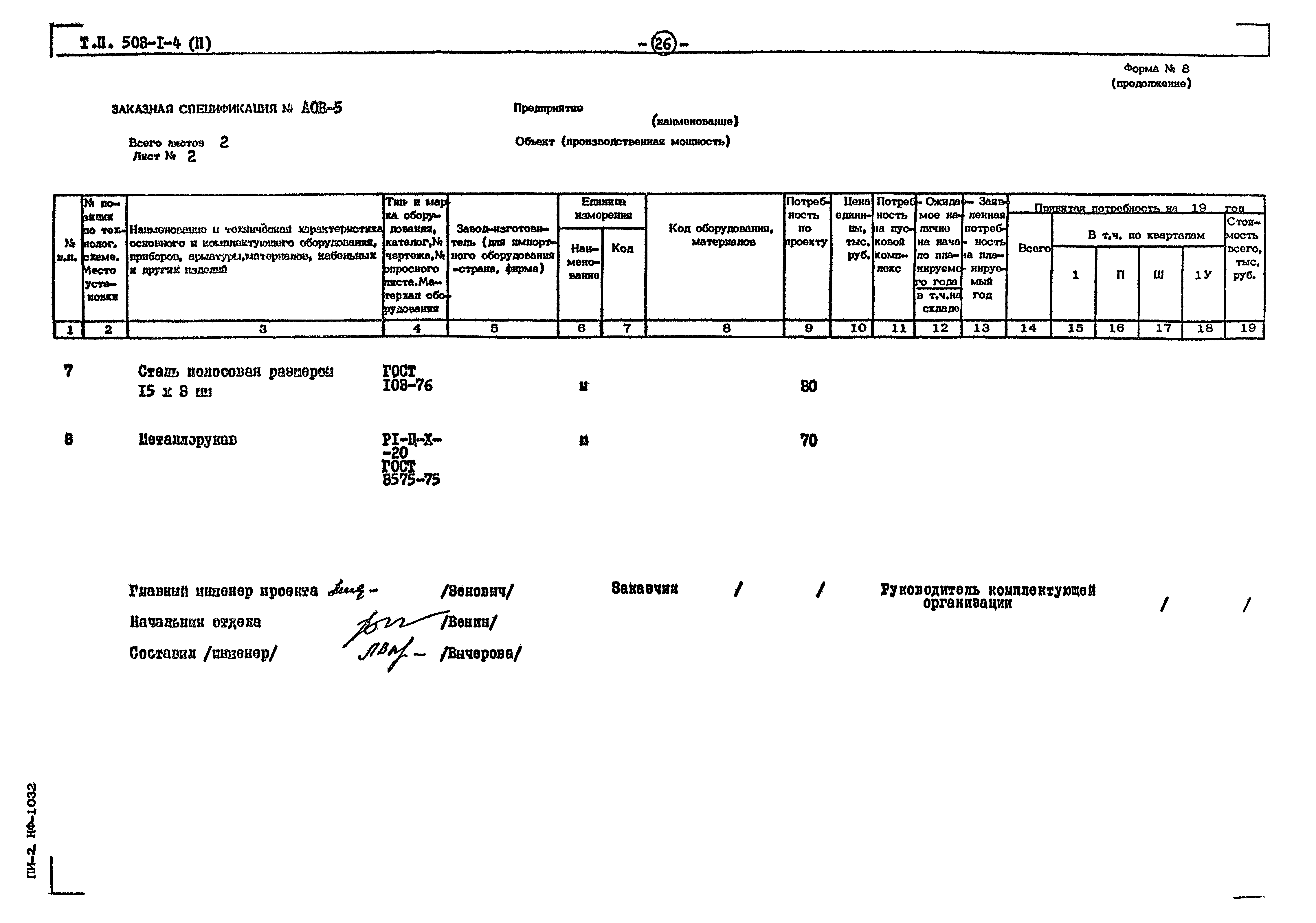 Типовой проект 503-1-4