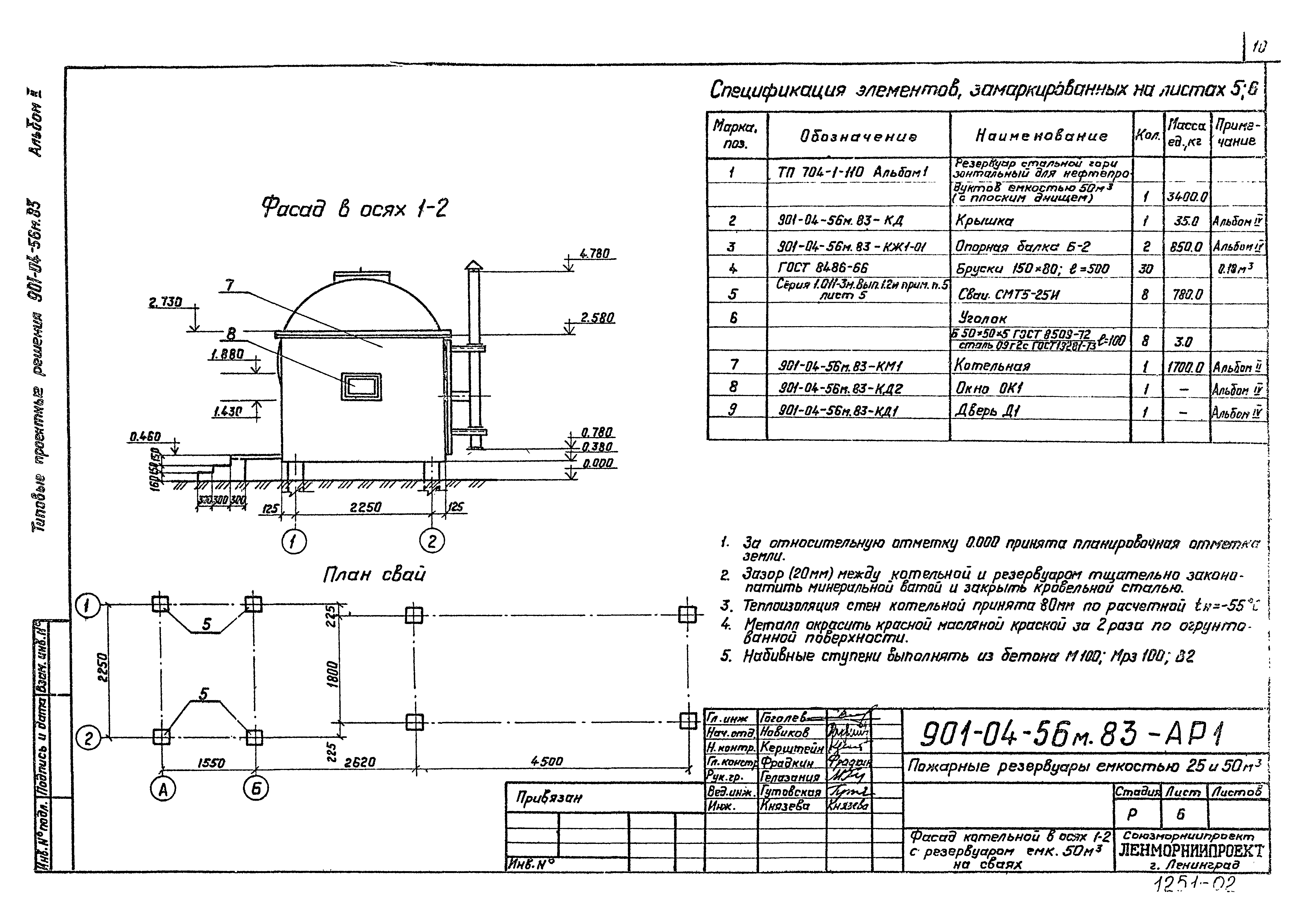 Типовые проектные решения 901-04-56м.83