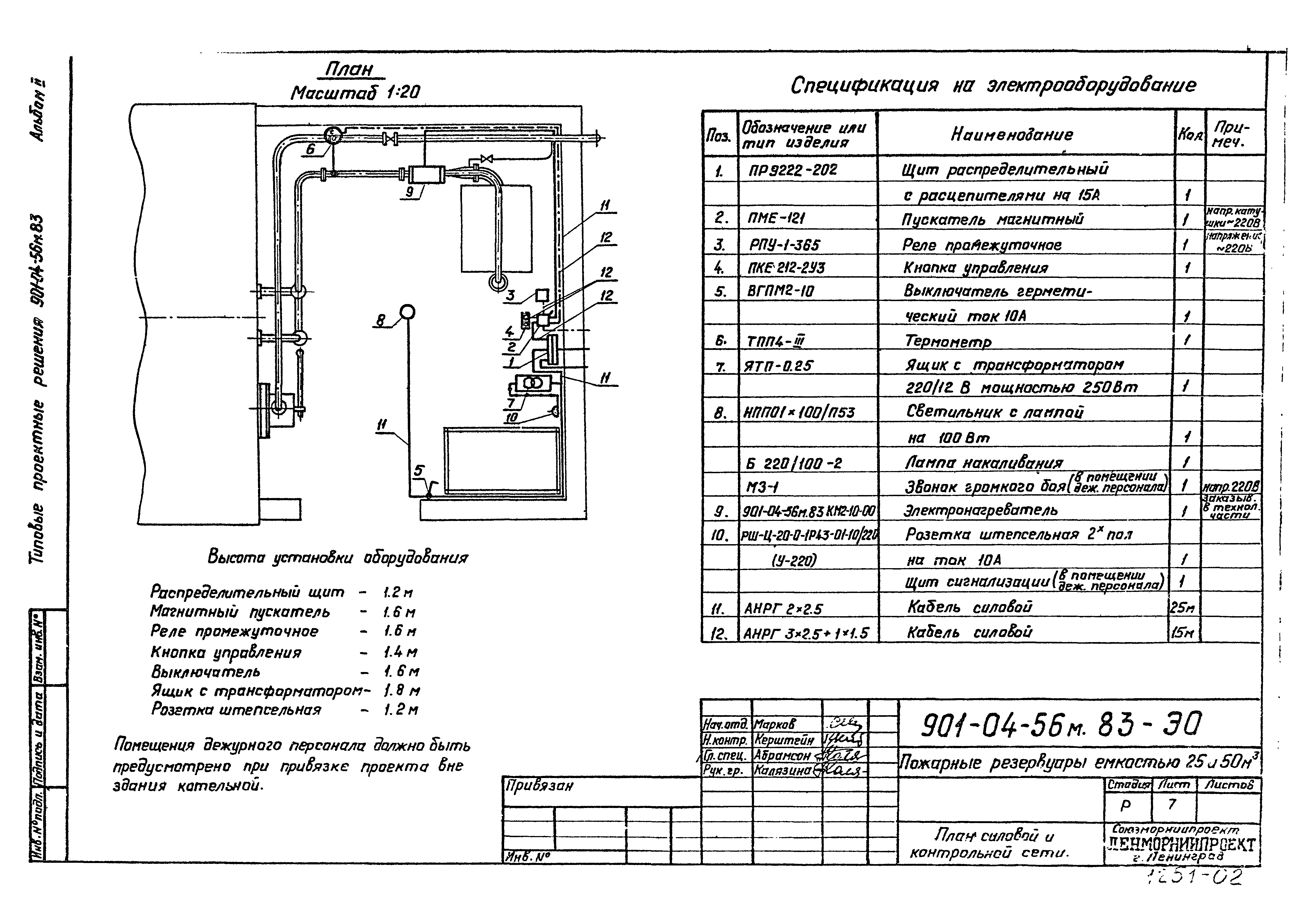 Типовые проектные решения 901-04-56м.83