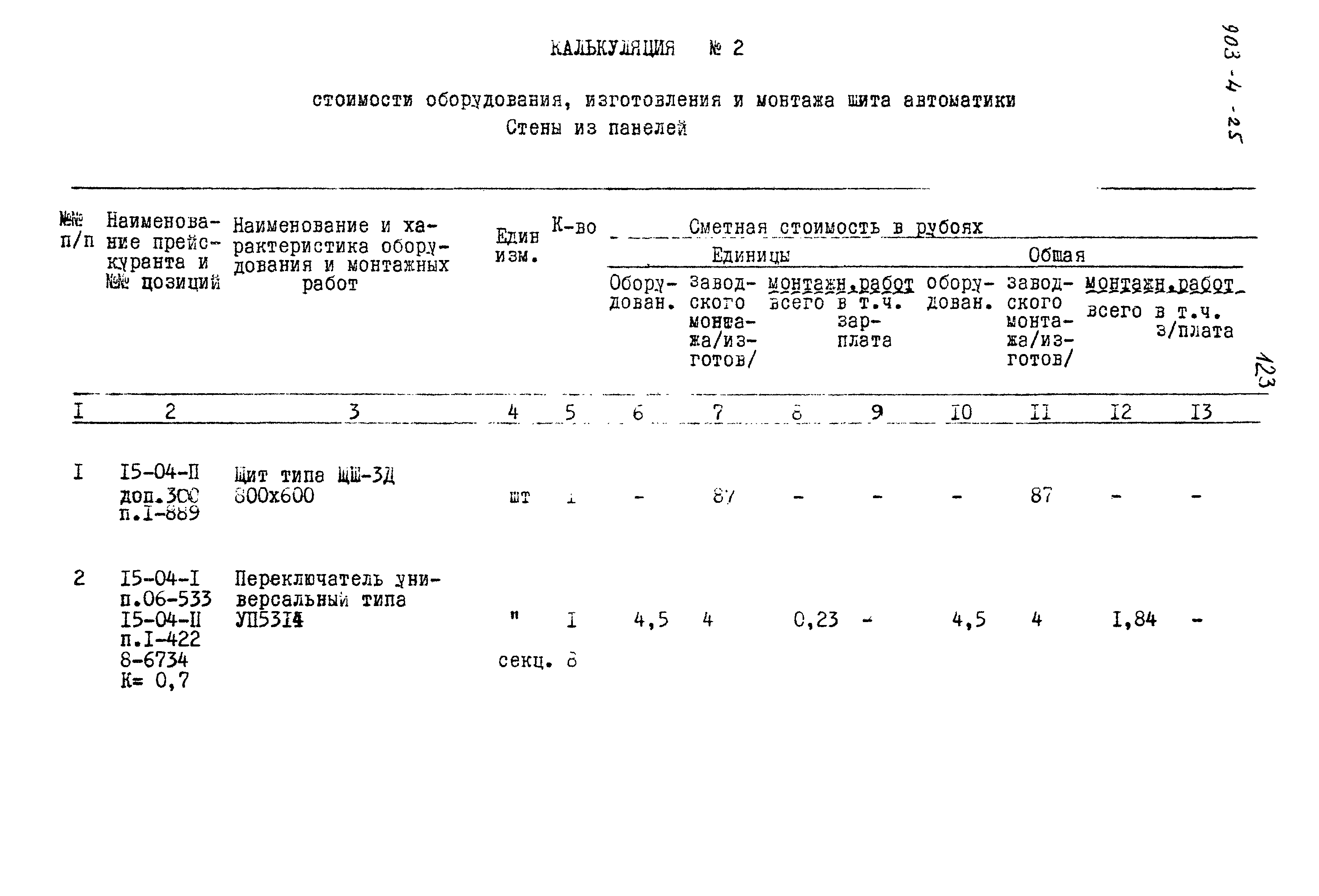 Типовой проект 903-4-25