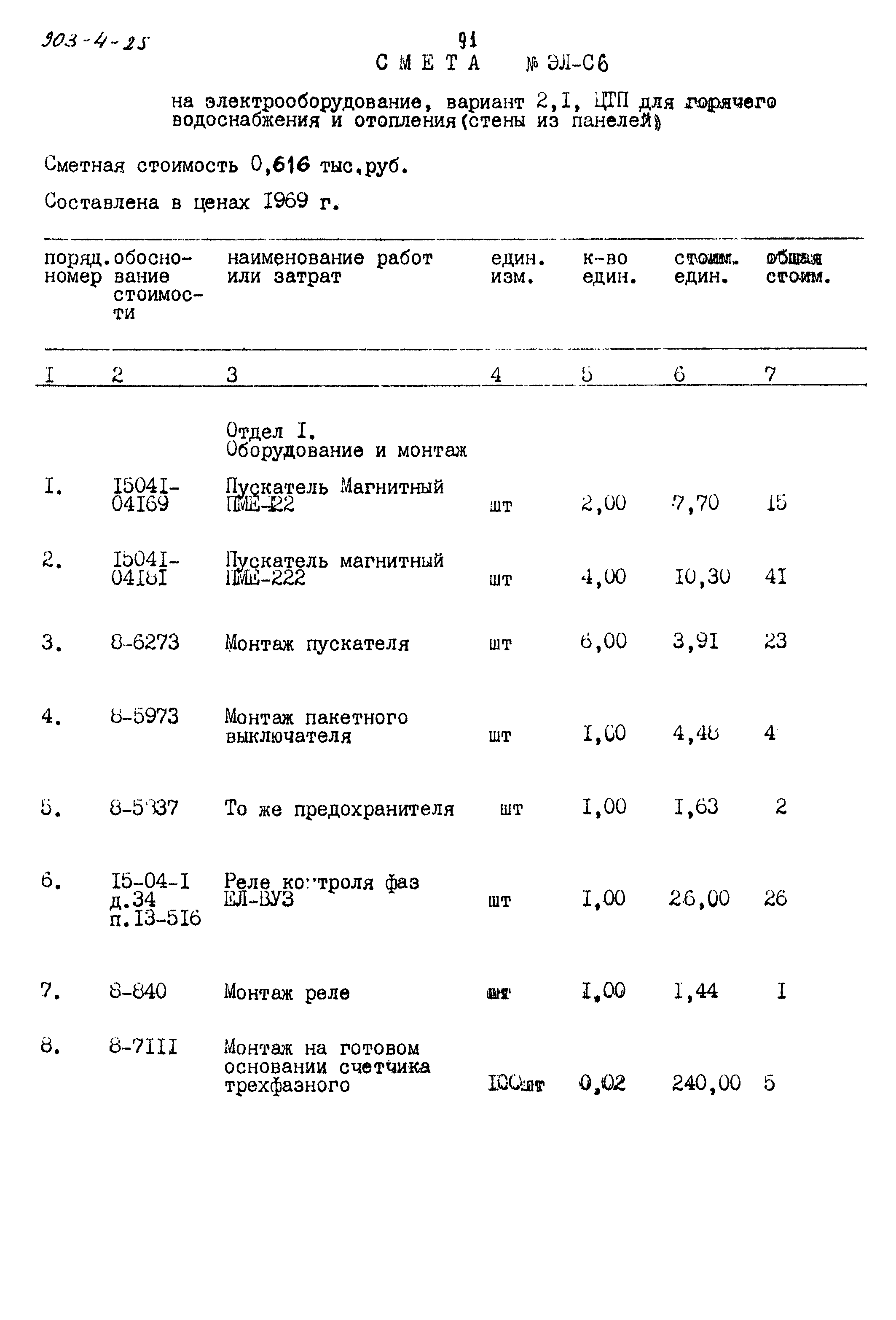 Типовой проект 903-4-25