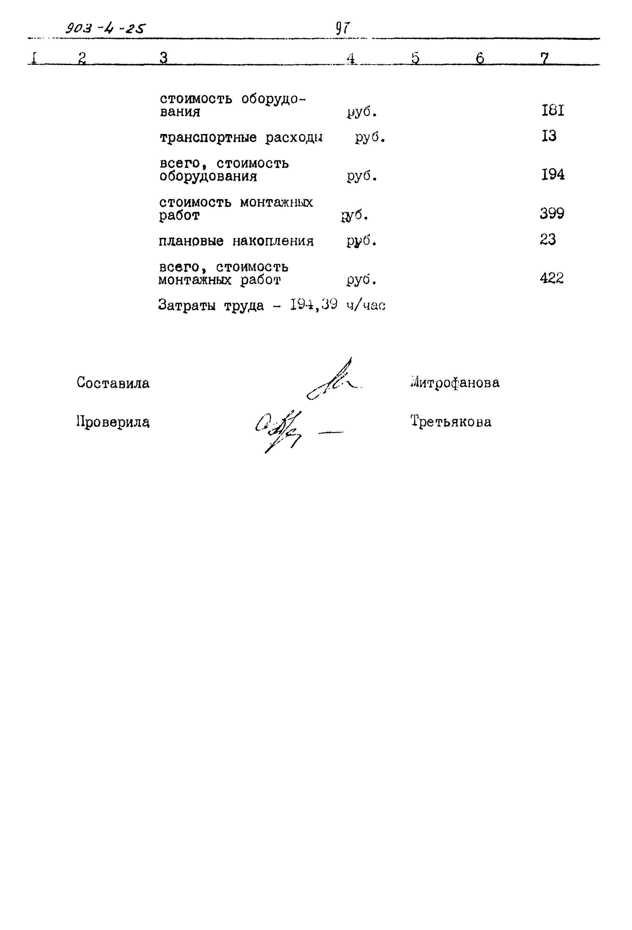 Типовой проект 903-4-25