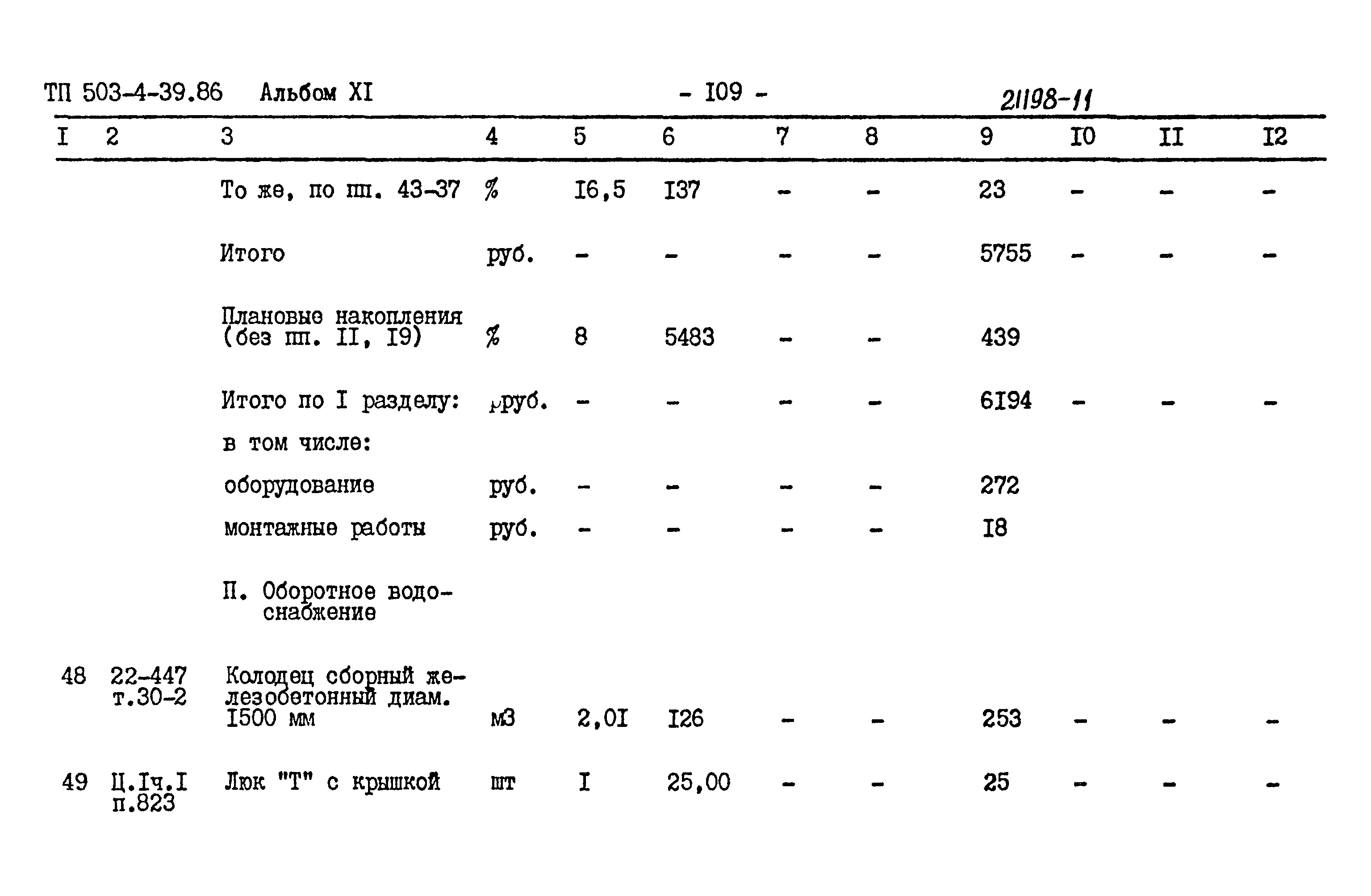 Типовой проект 503-4-39.86