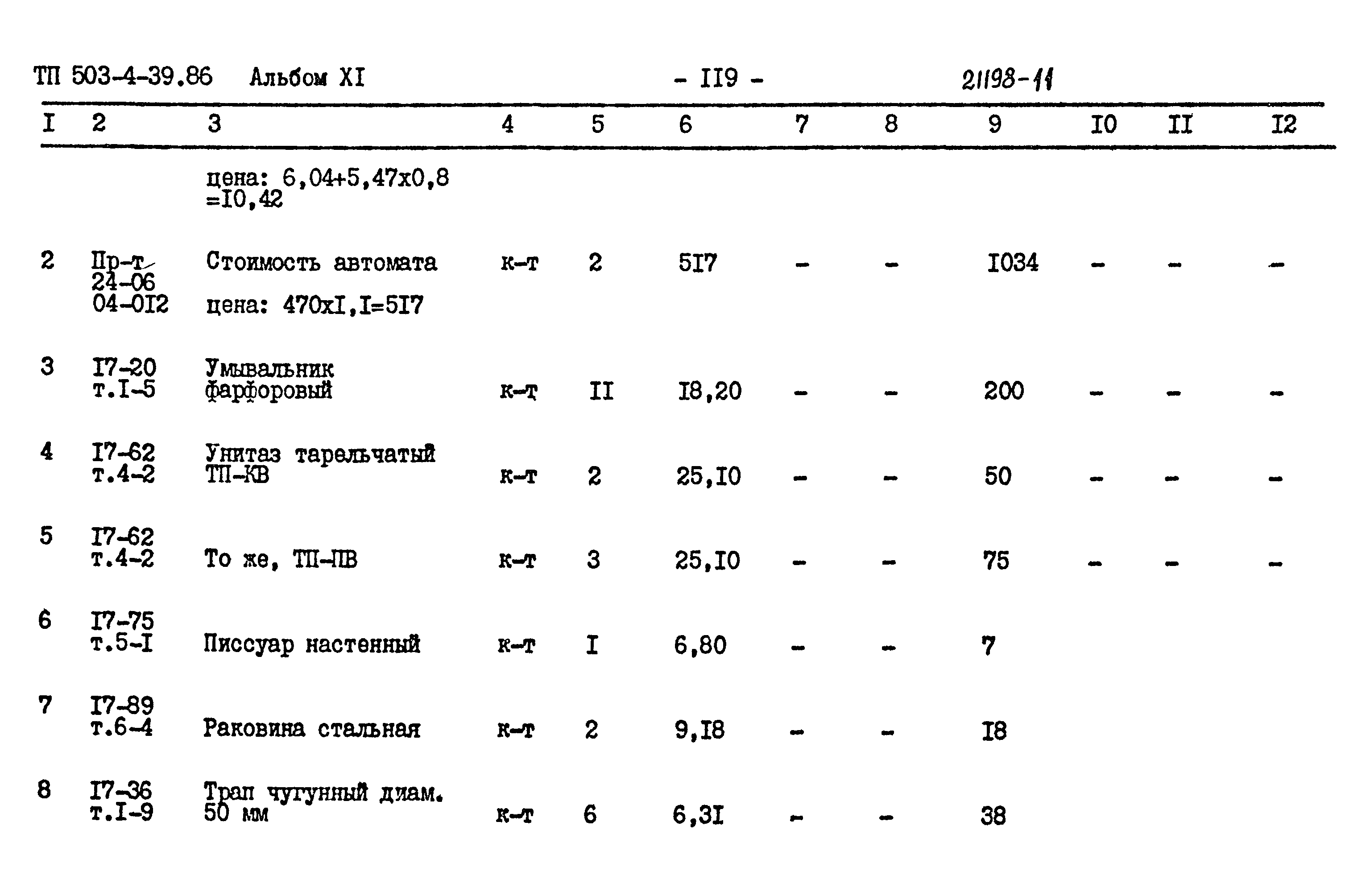 Типовой проект 503-4-39.86
