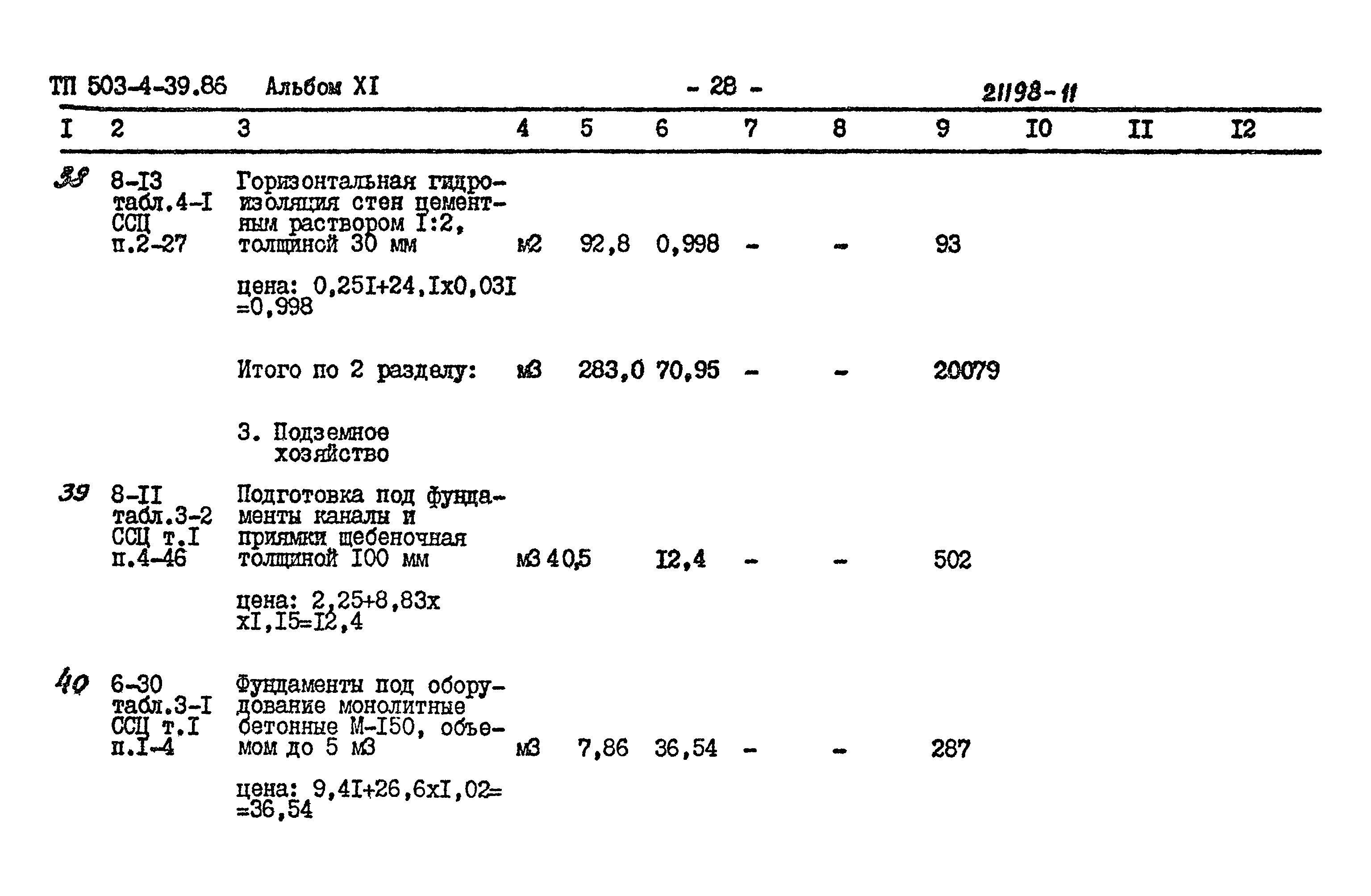 Типовой проект 503-4-39.86