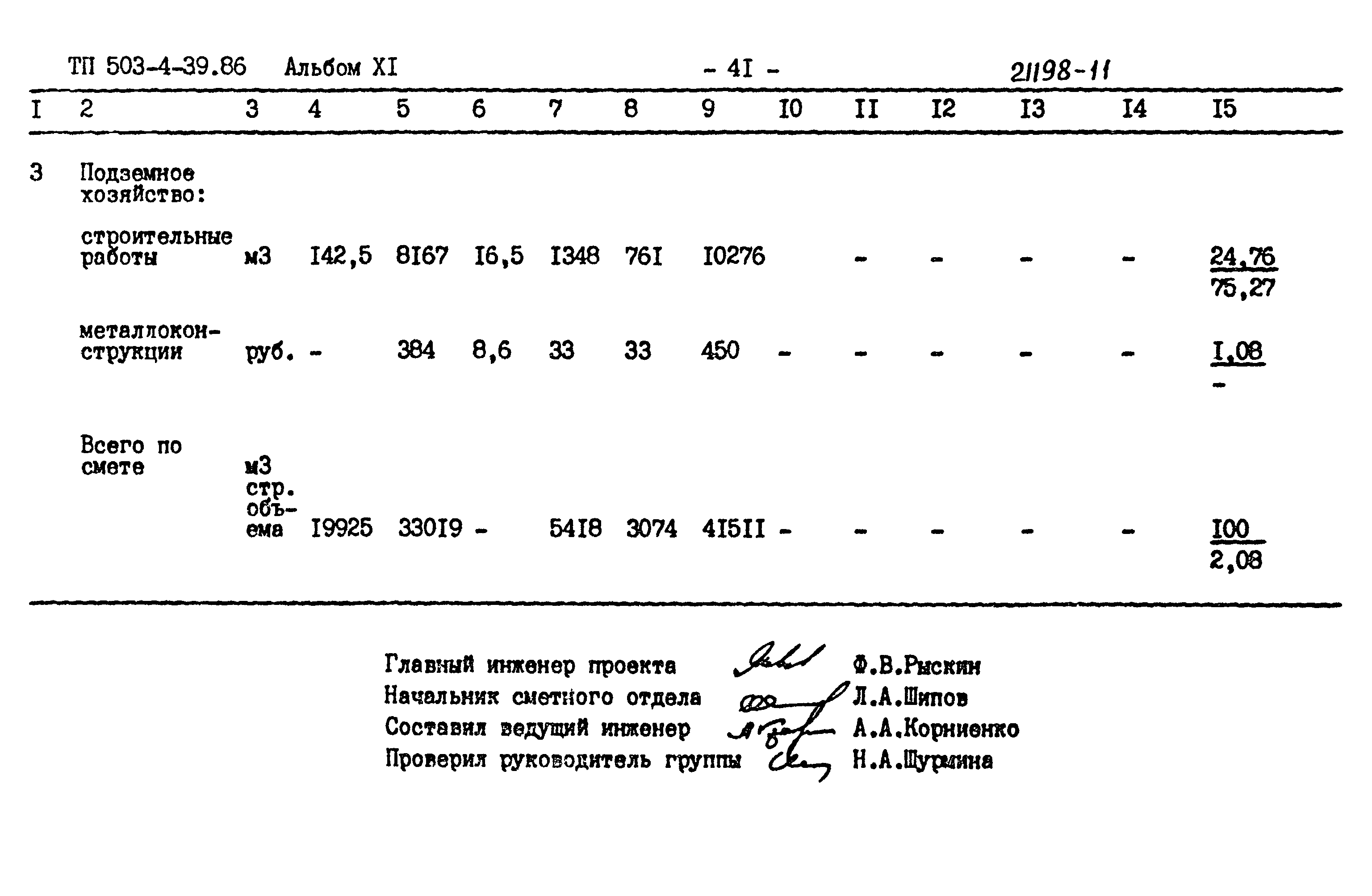 Типовой проект 503-4-39.86