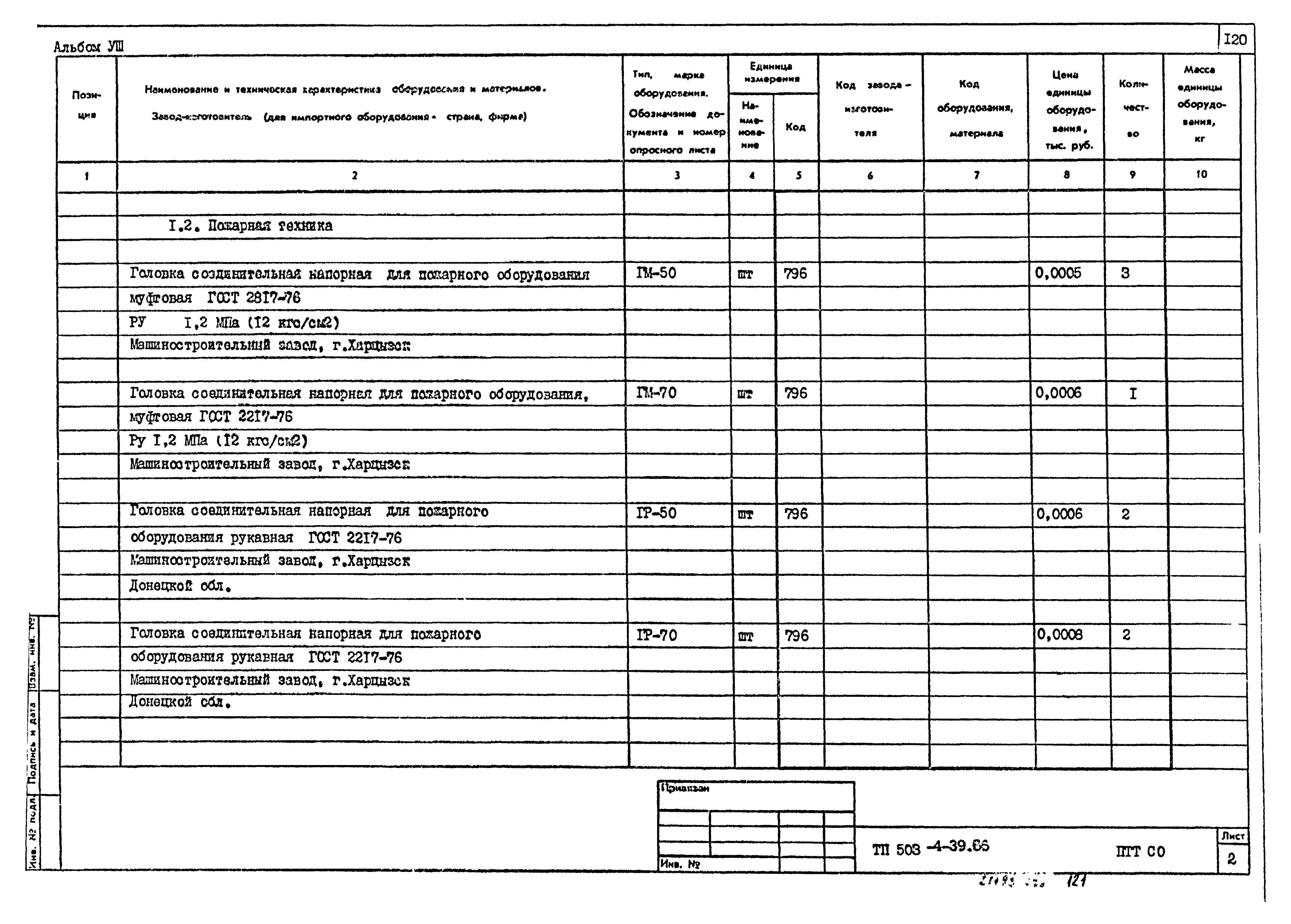 Типовой проект 503-4-39.86