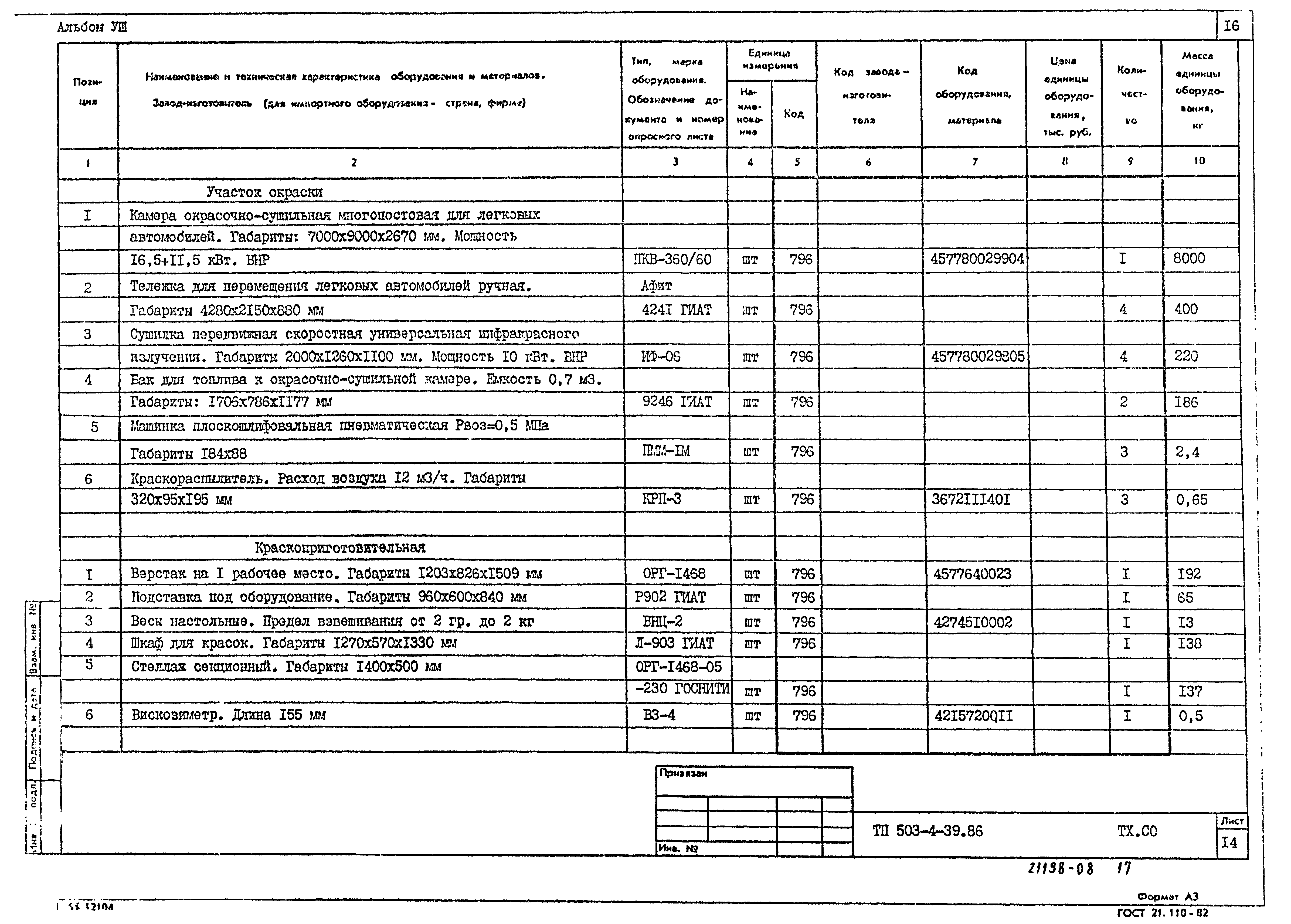 Типовой проект 503-4-39.86