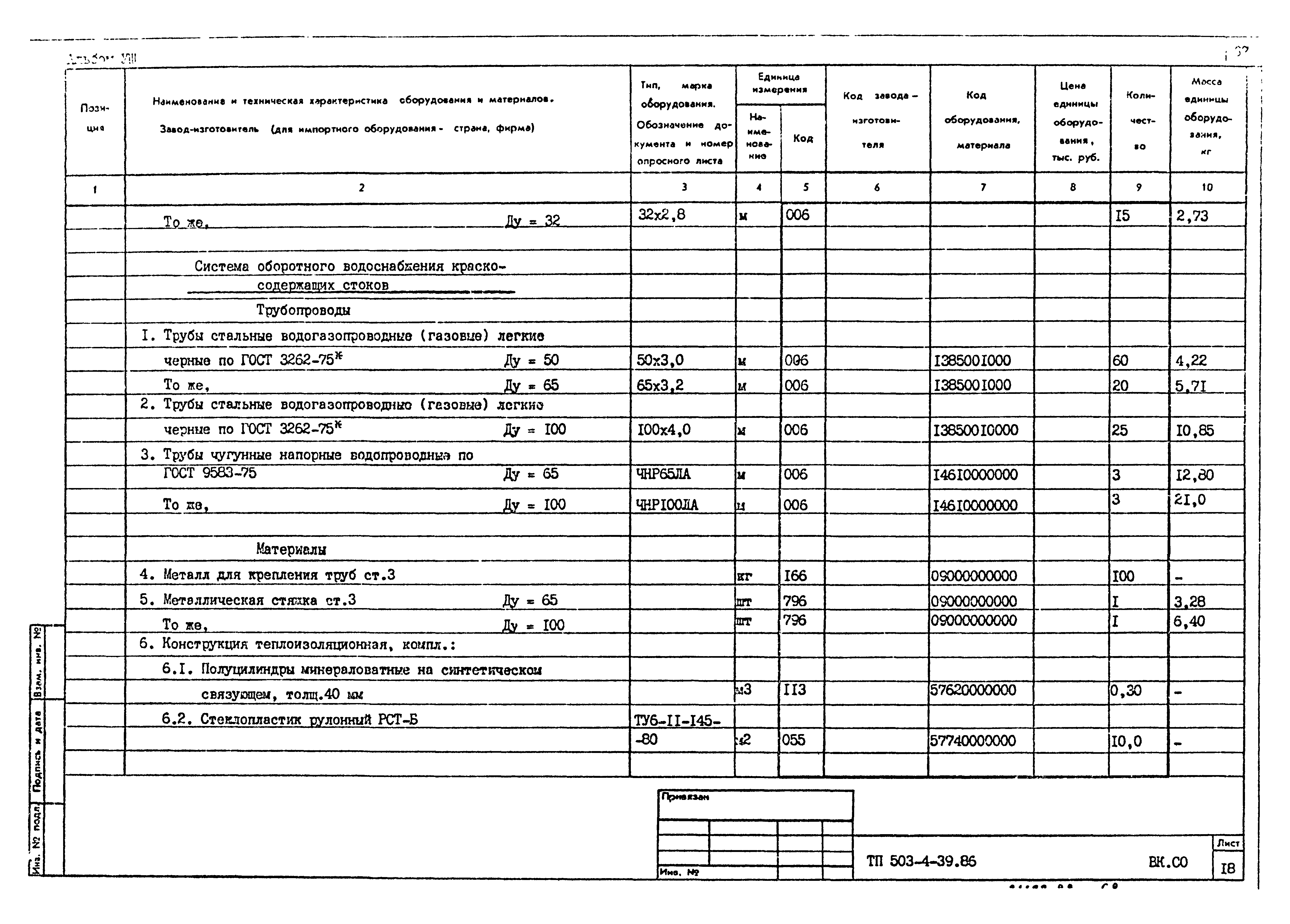 Типовой проект 503-4-39.86