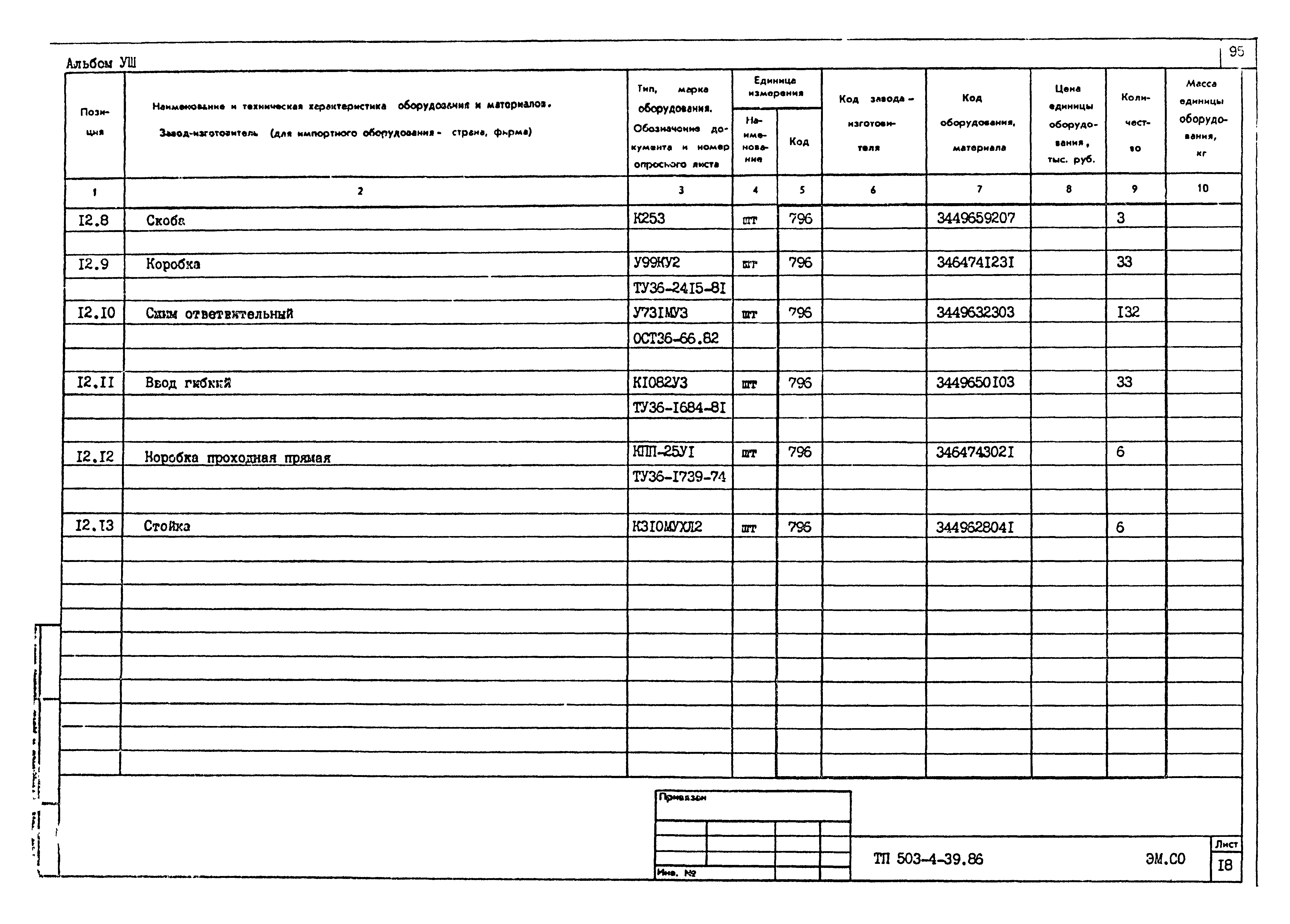 Типовой проект 503-4-39.86