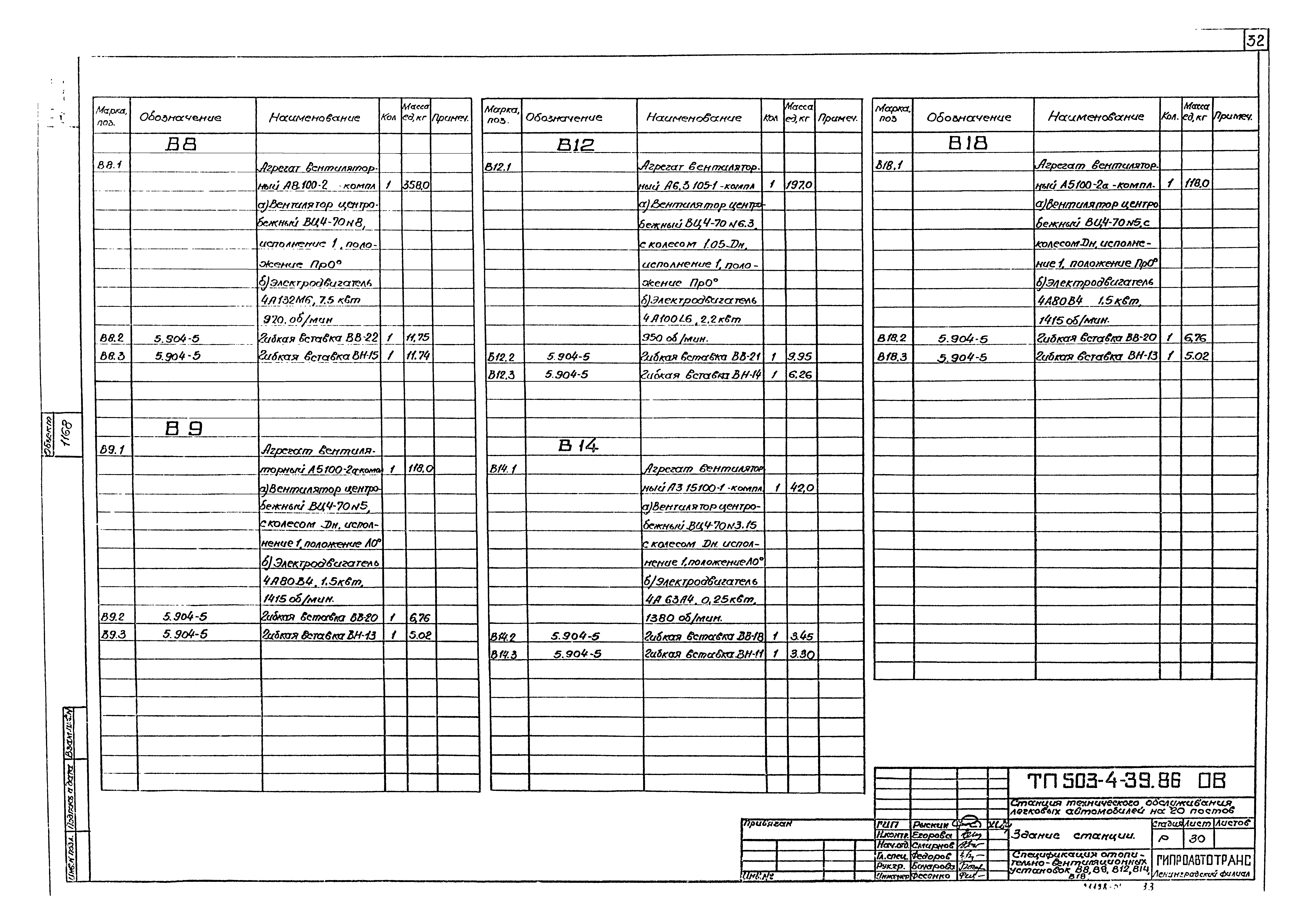 Типовой проект 503-4-39.86