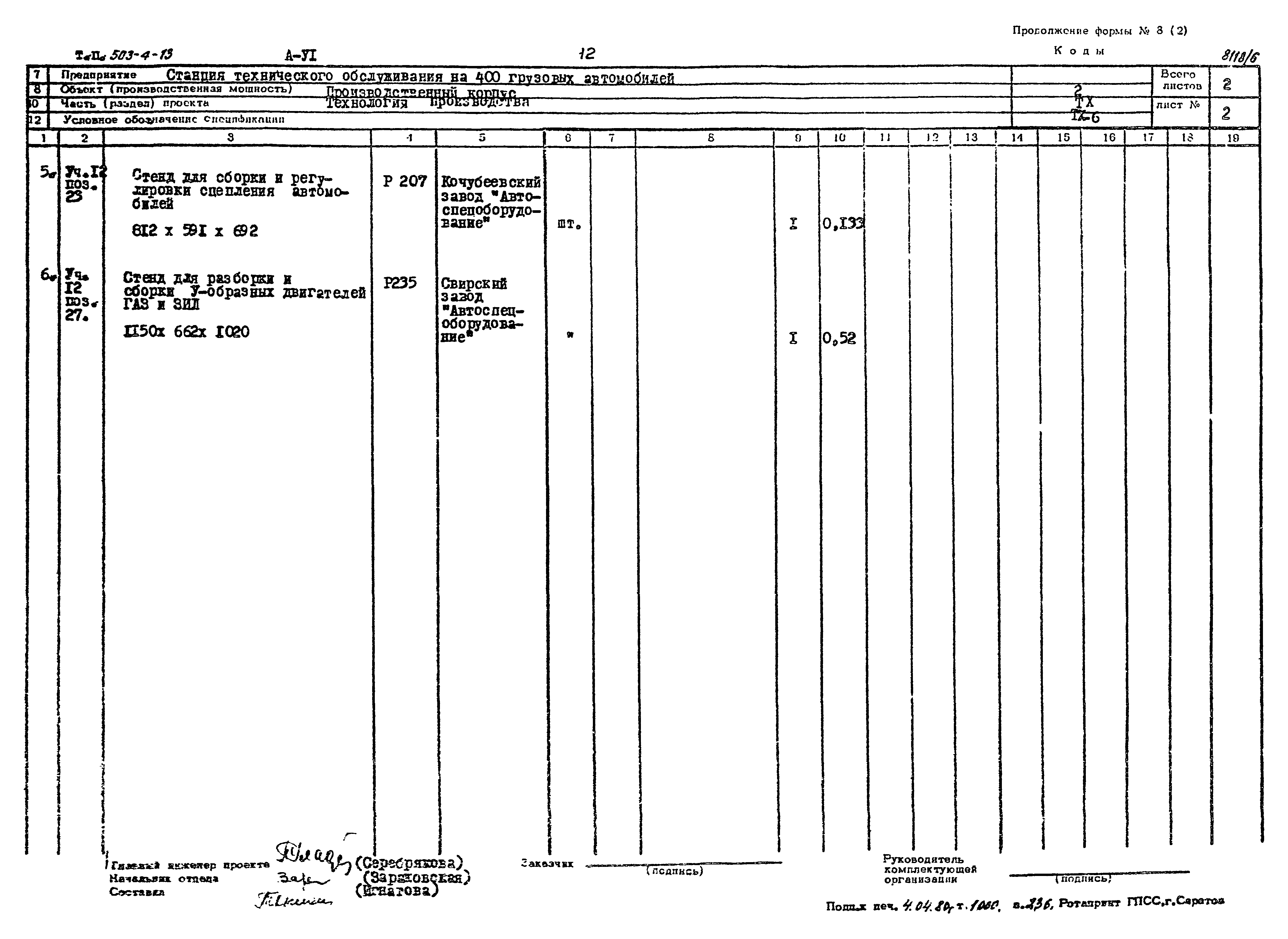 Типовой проект 503-4-13