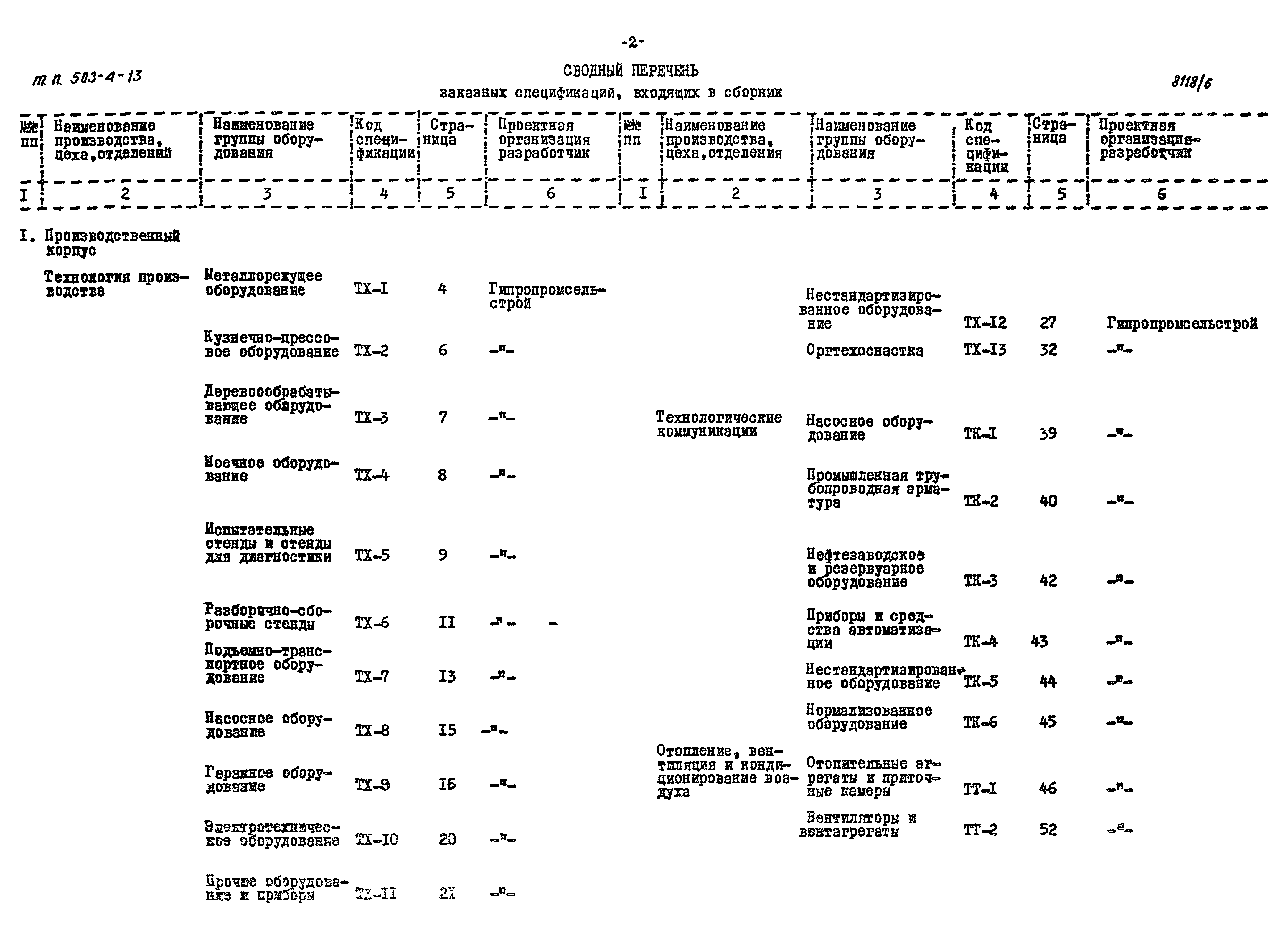 Типовой проект 503-4-13