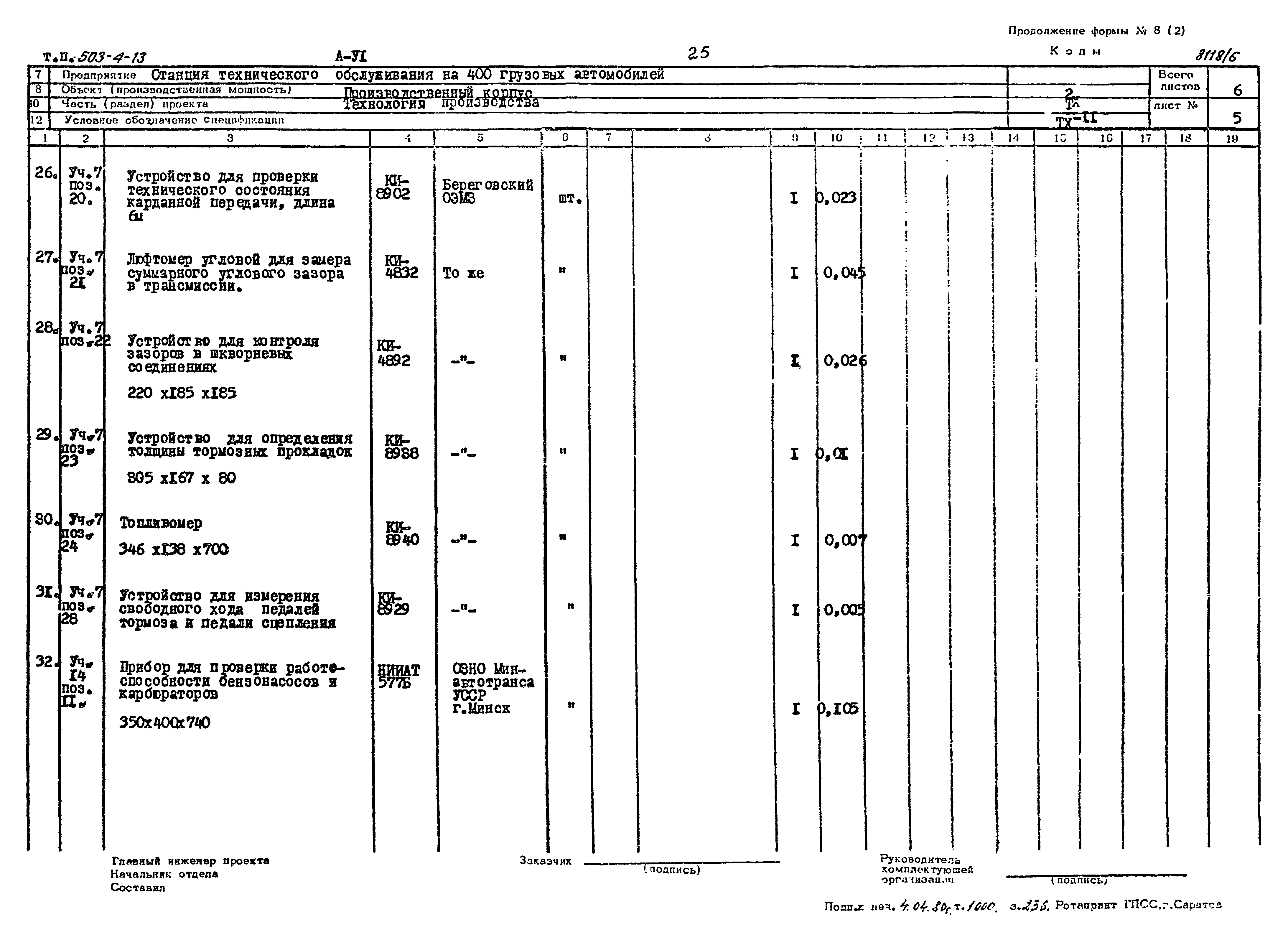 Типовой проект 503-4-13