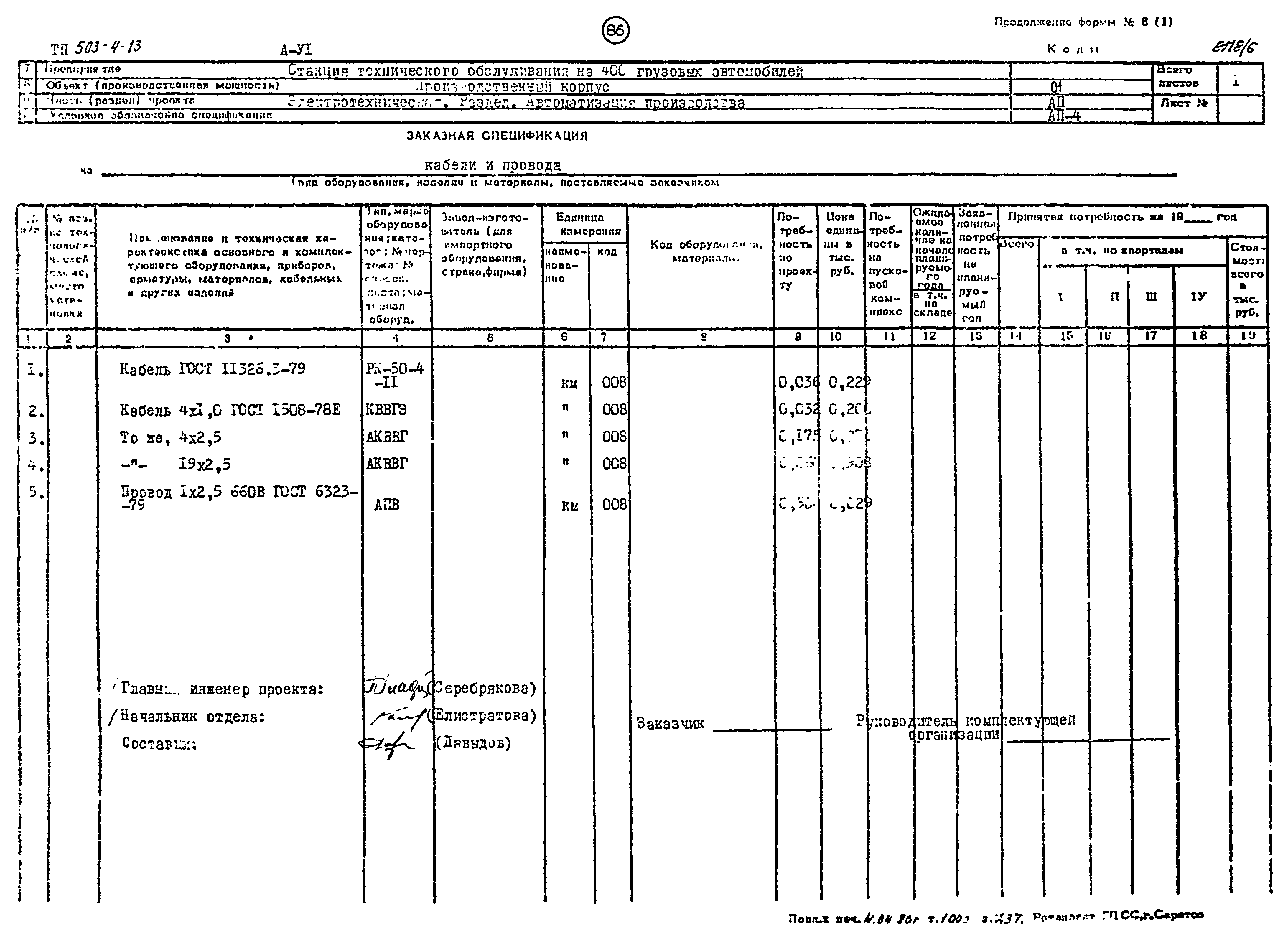 Типовой проект 503-4-13