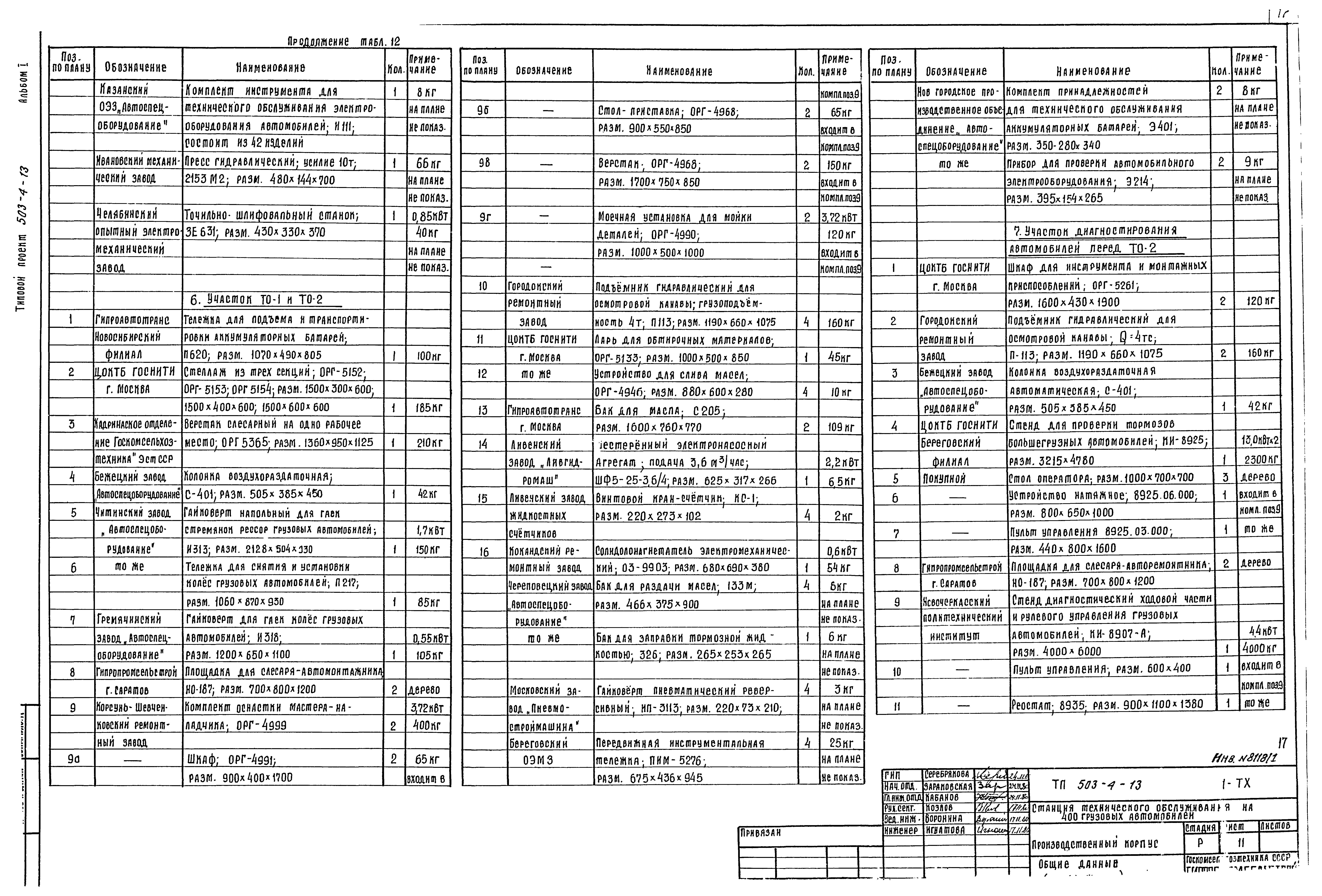 Типовой проект 503-4-13