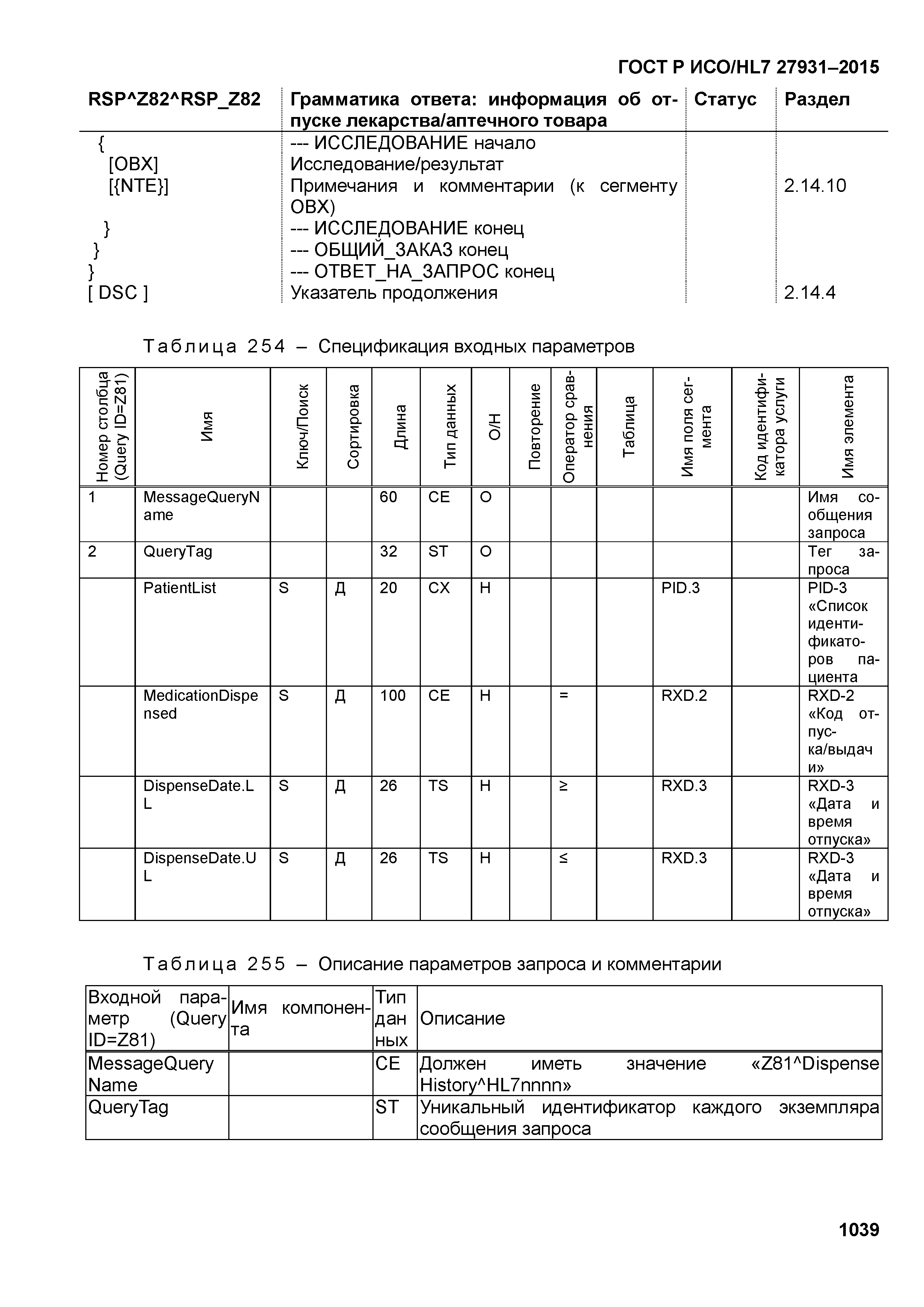 ГОСТ Р ИСО/HL7 27931-2015