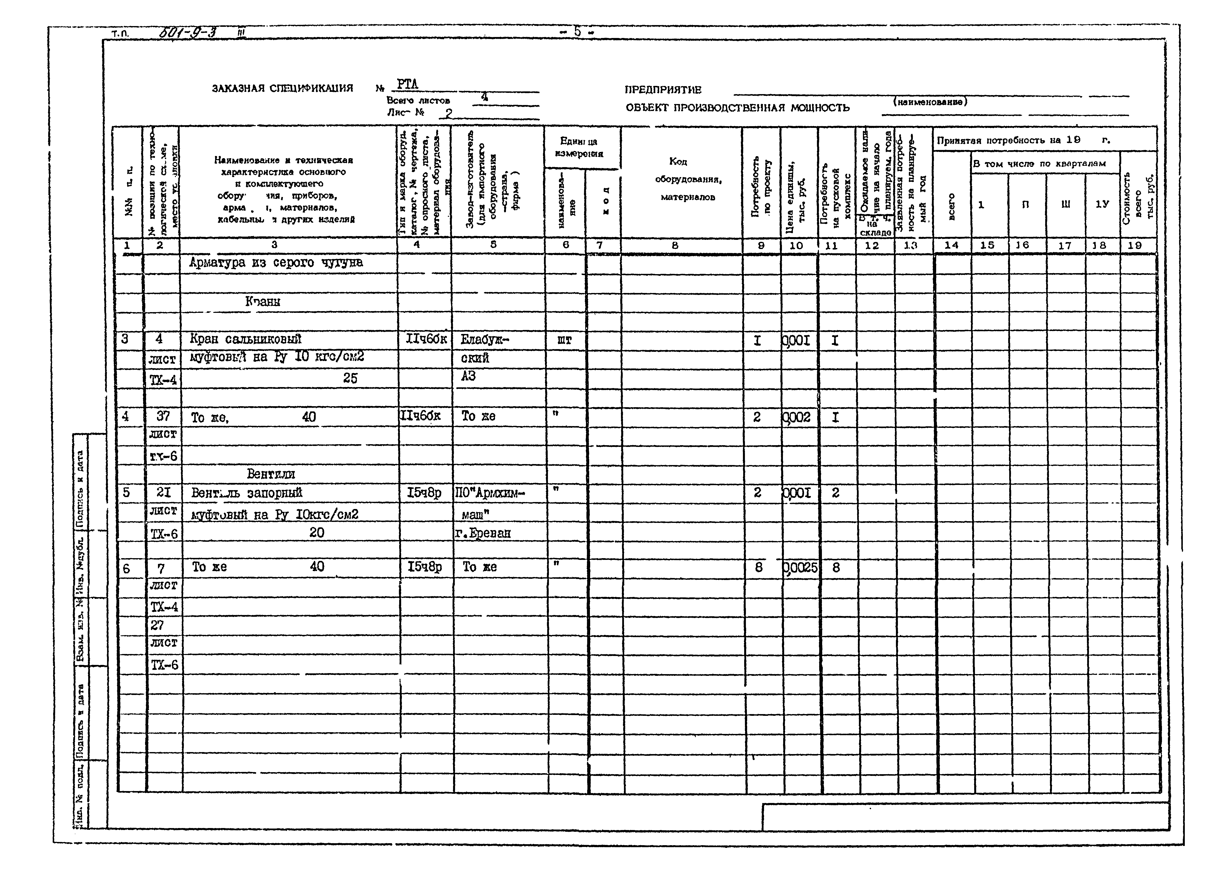 Типовой проект 501-9-3