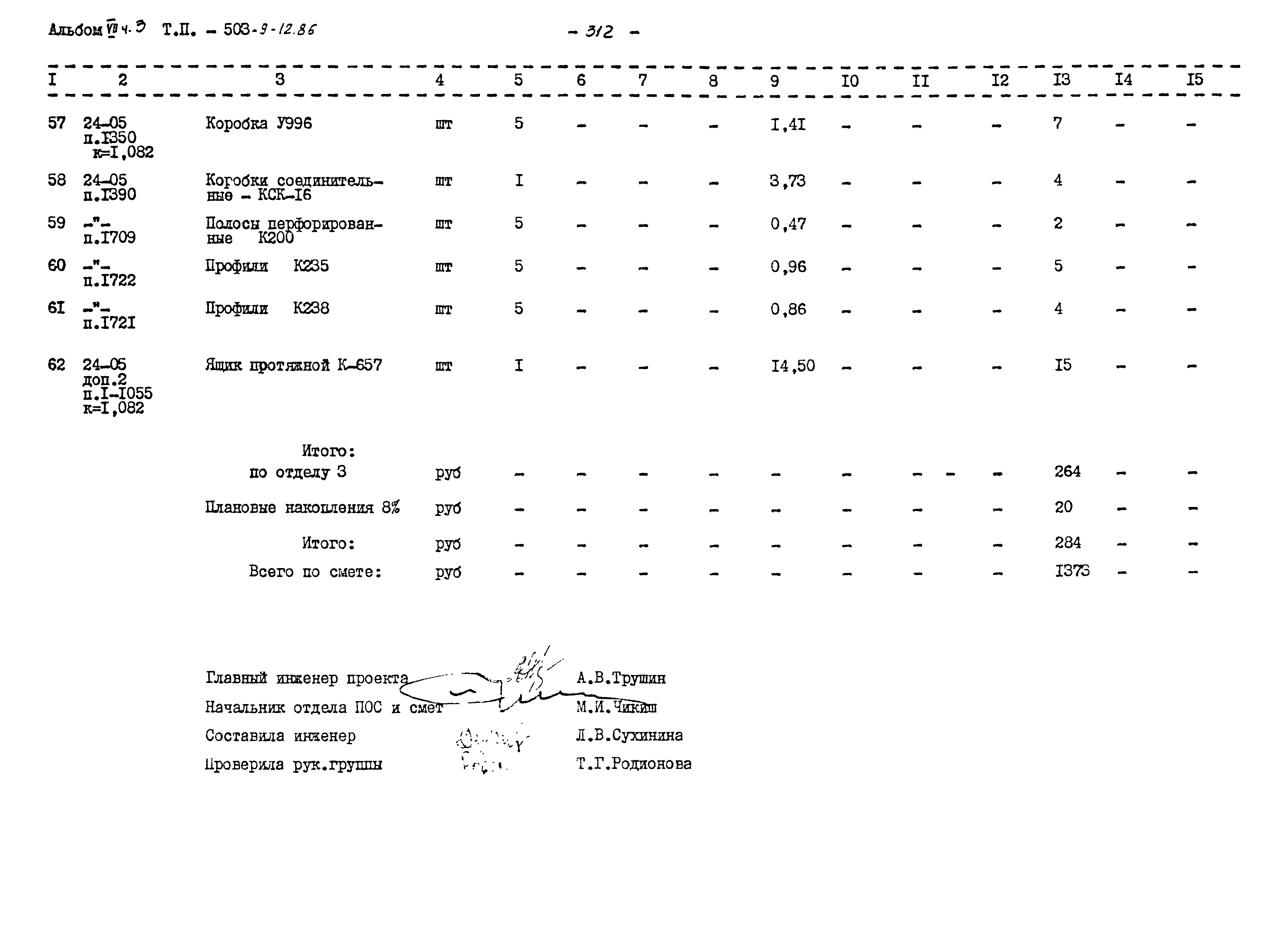 Типовой проект 503-9-12.86
