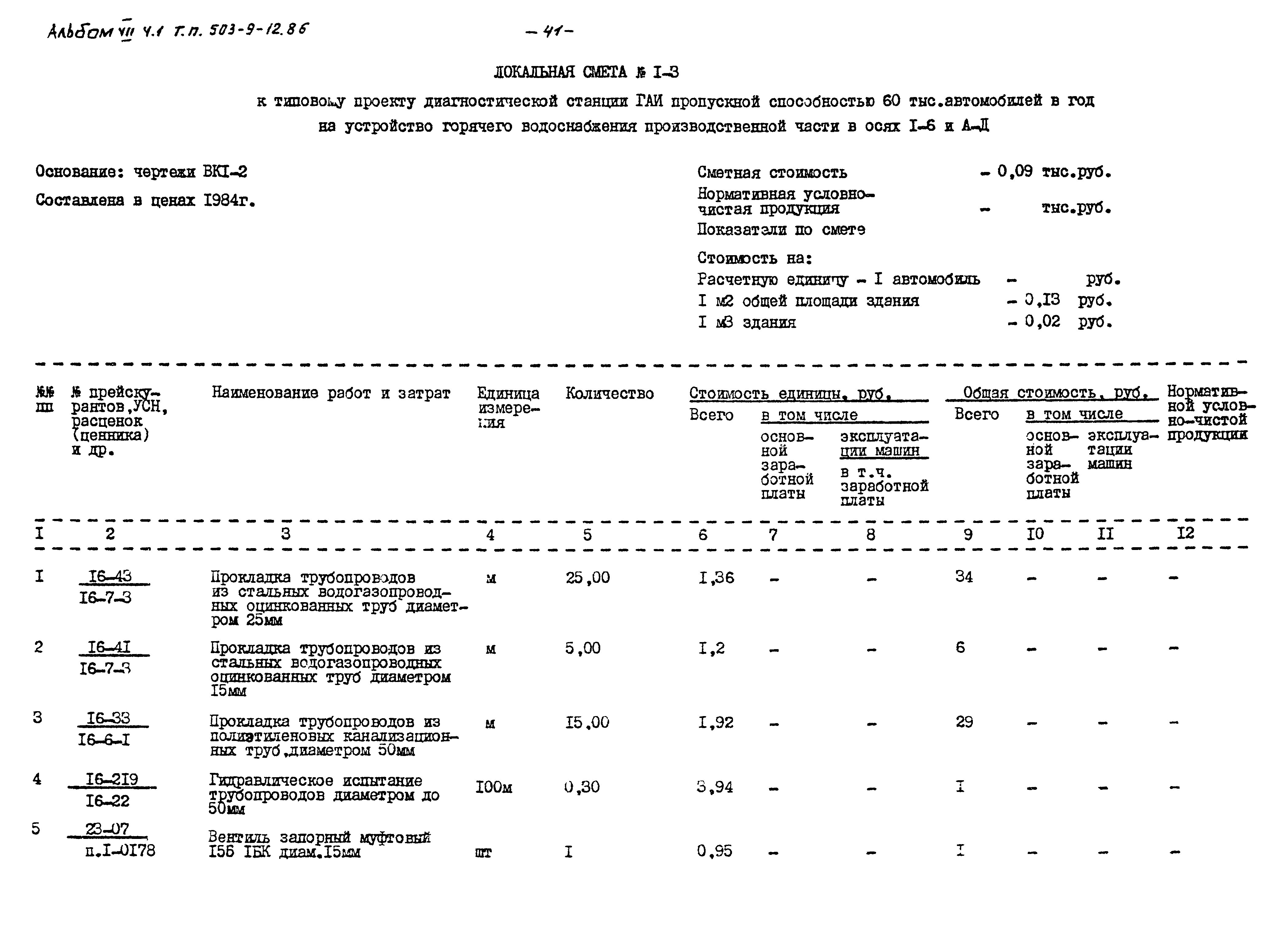 Типовой проект 503-9-12.86
