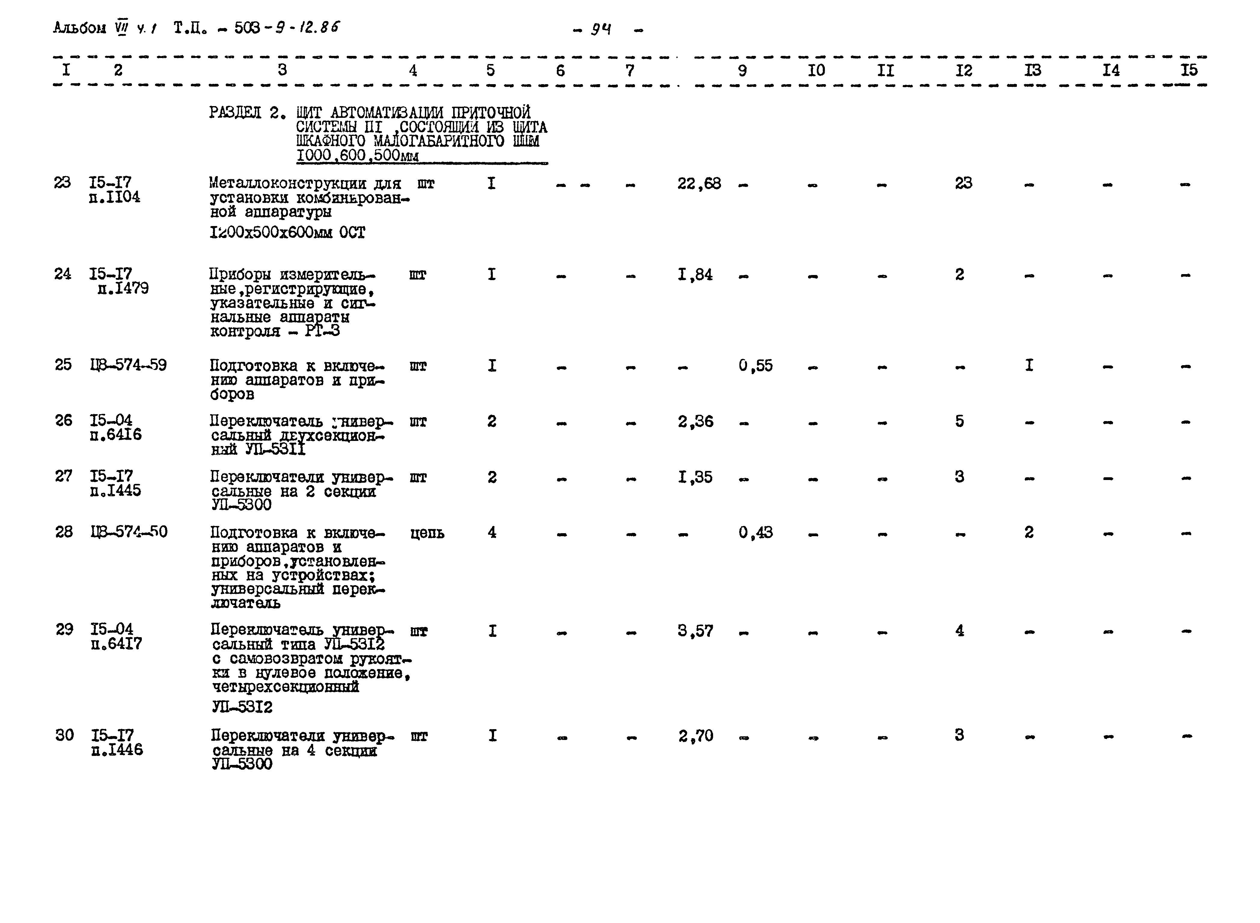 Типовой проект 503-9-12.86