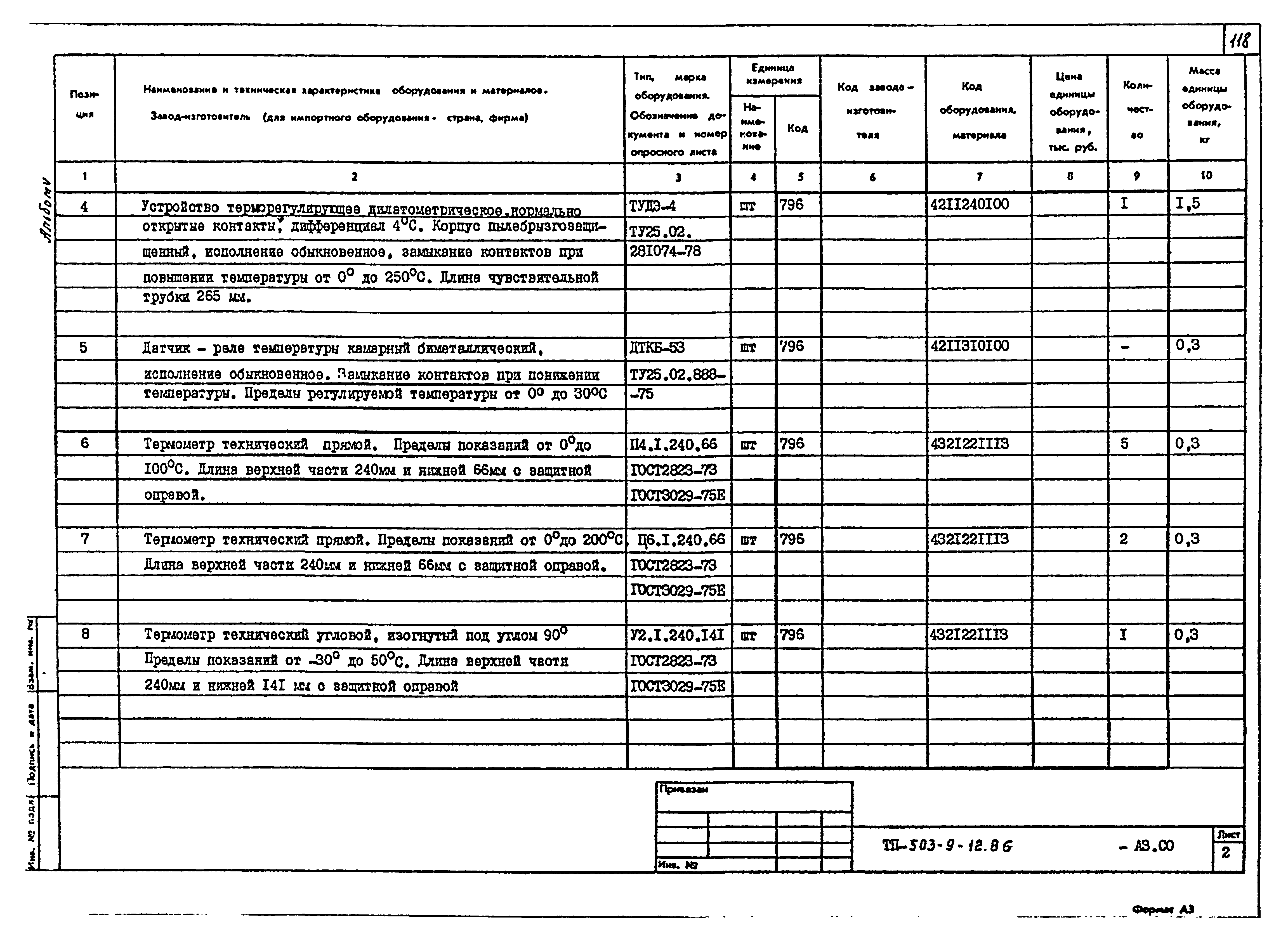 Типовой проект 503-9-12.86