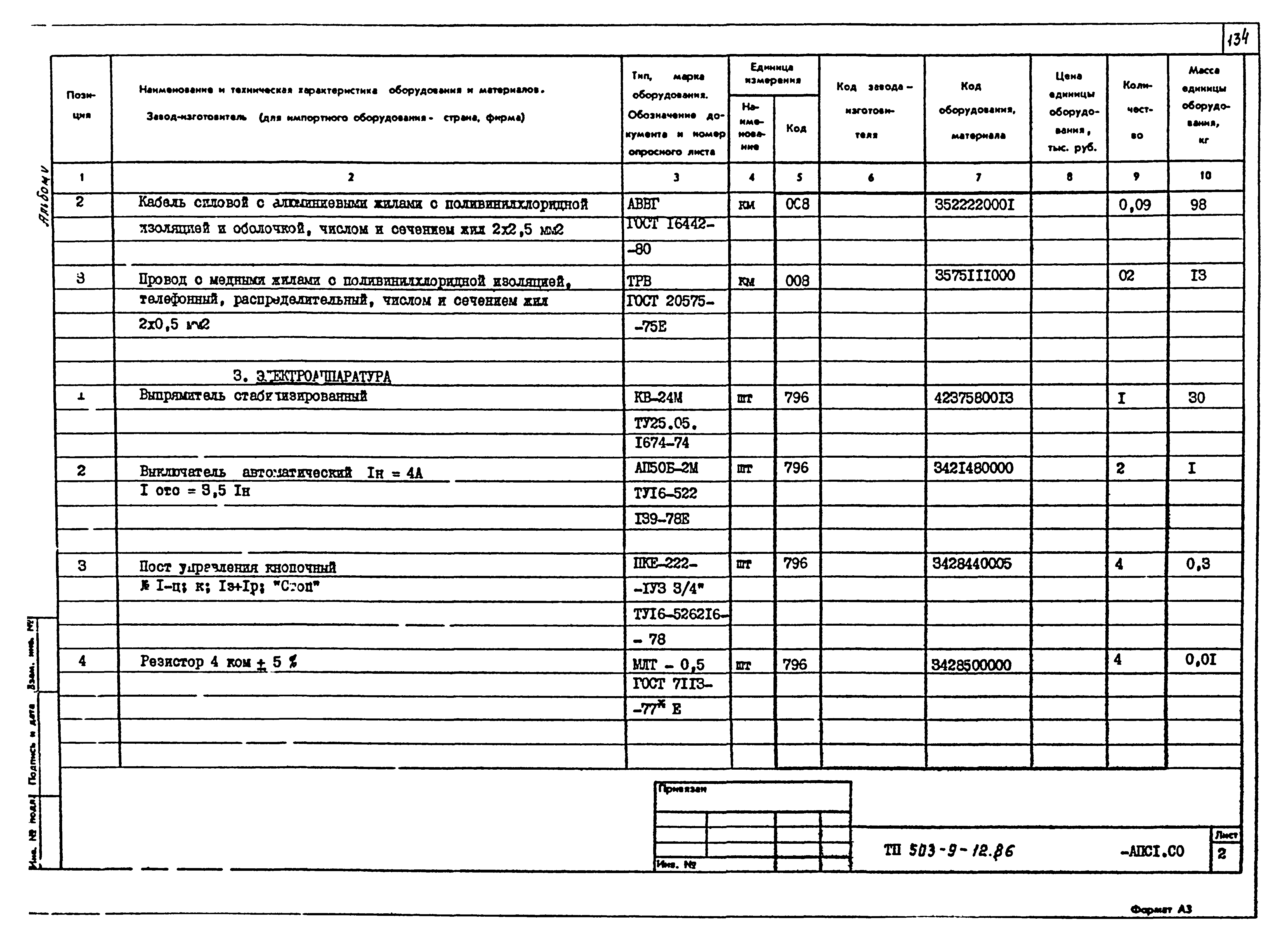 Типовой проект 503-9-12.86