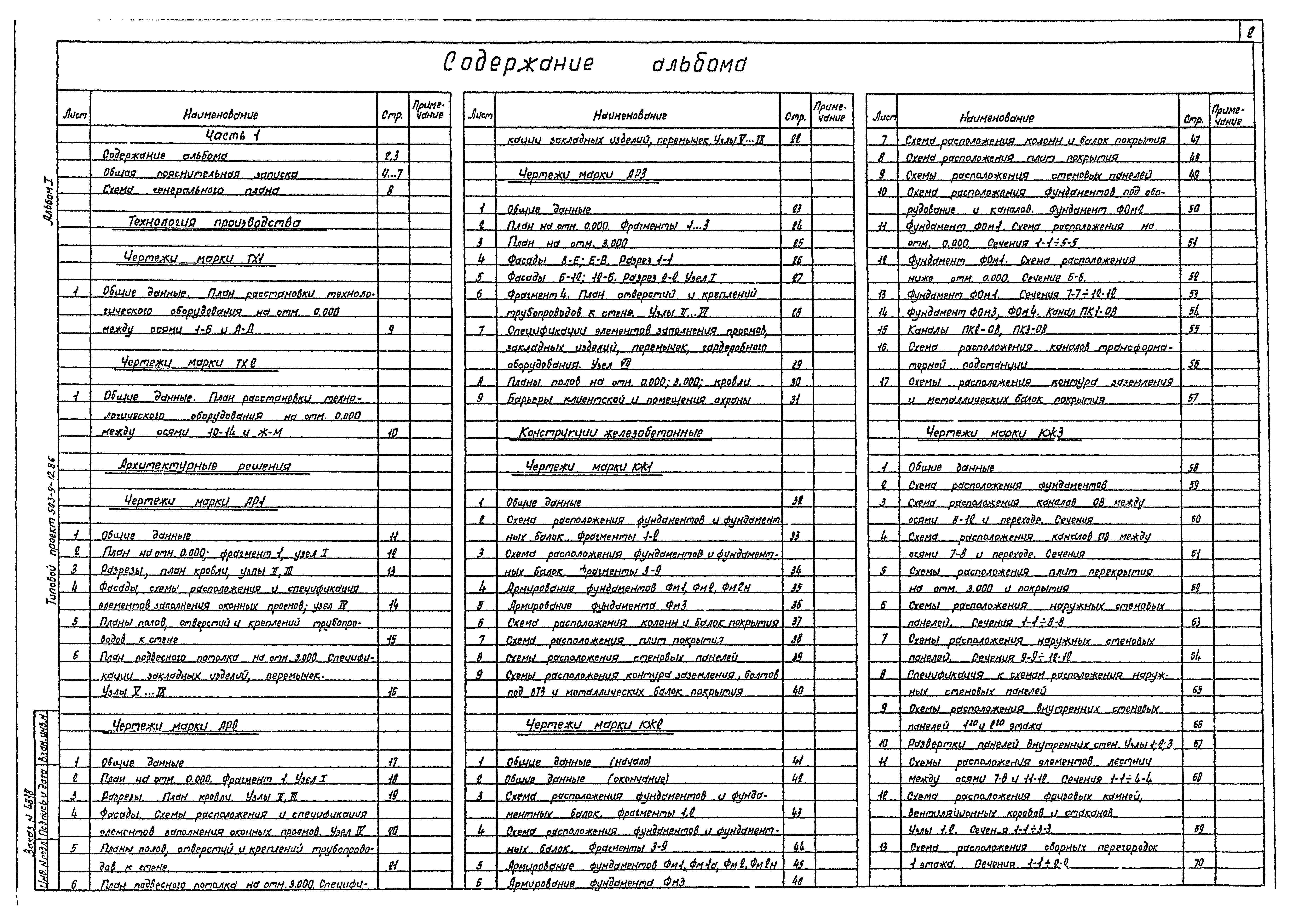 Типовой проект 503-9-12.86