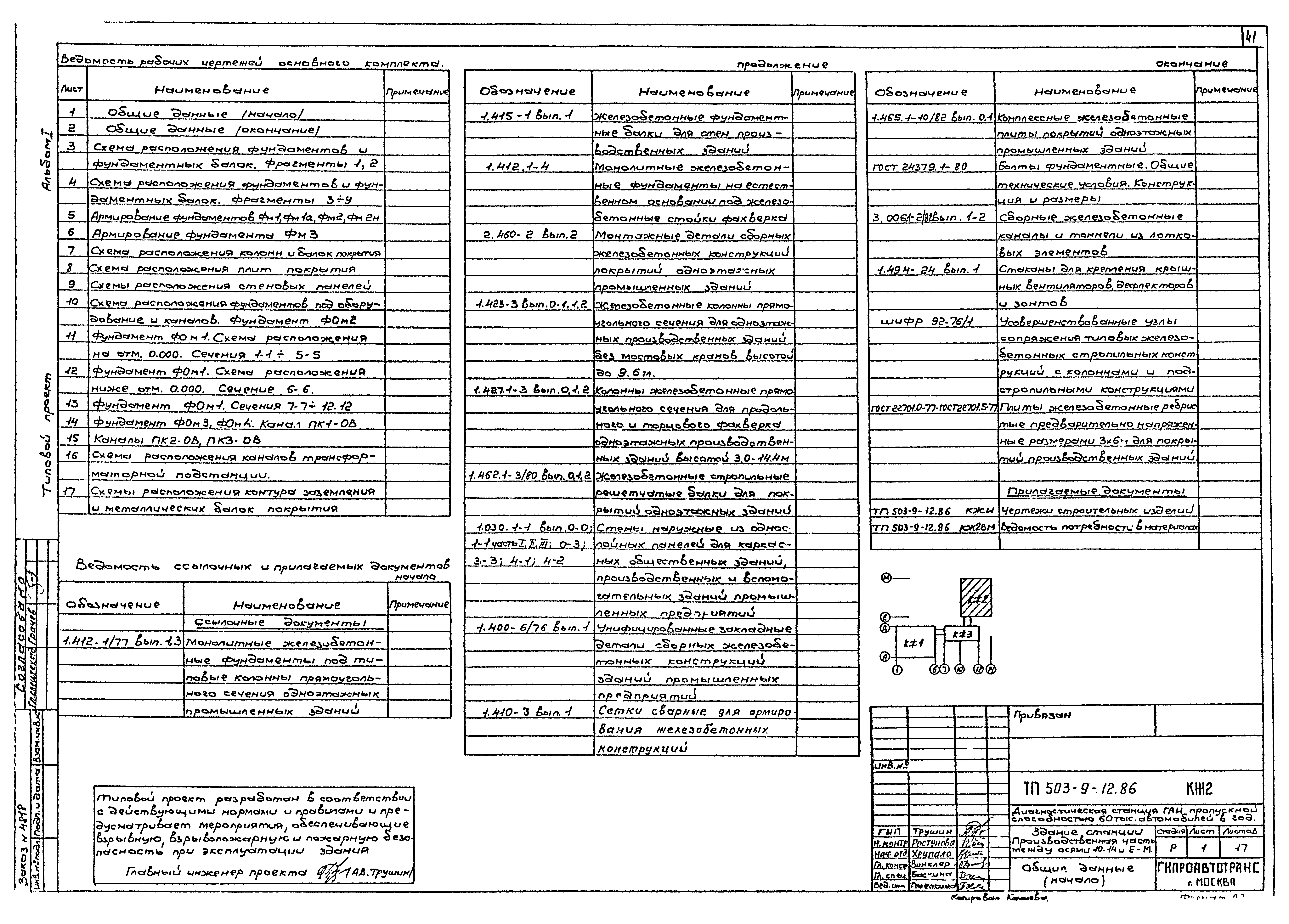 Типовой проект 503-9-12.86
