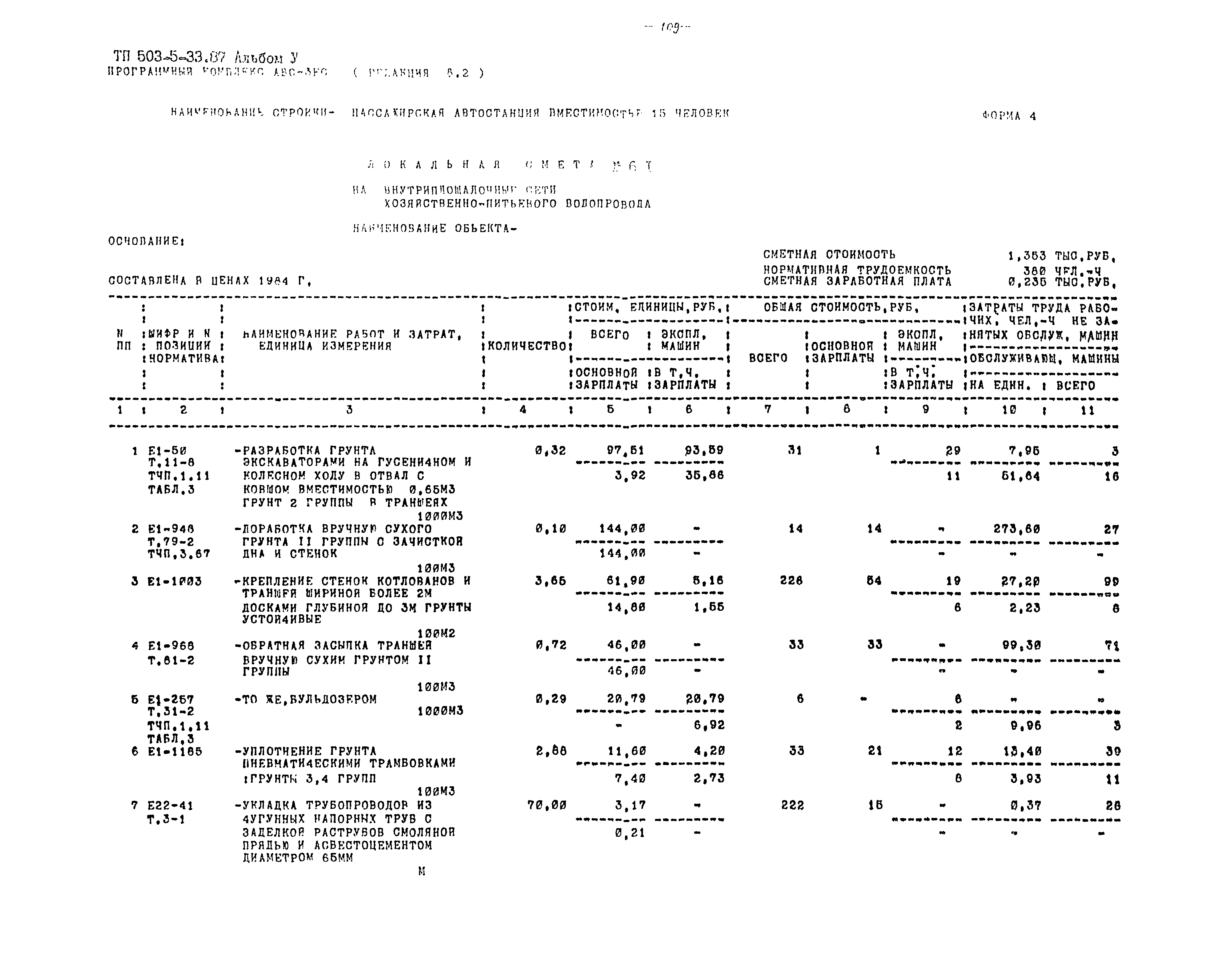 Типовой проект 503-5-33.87