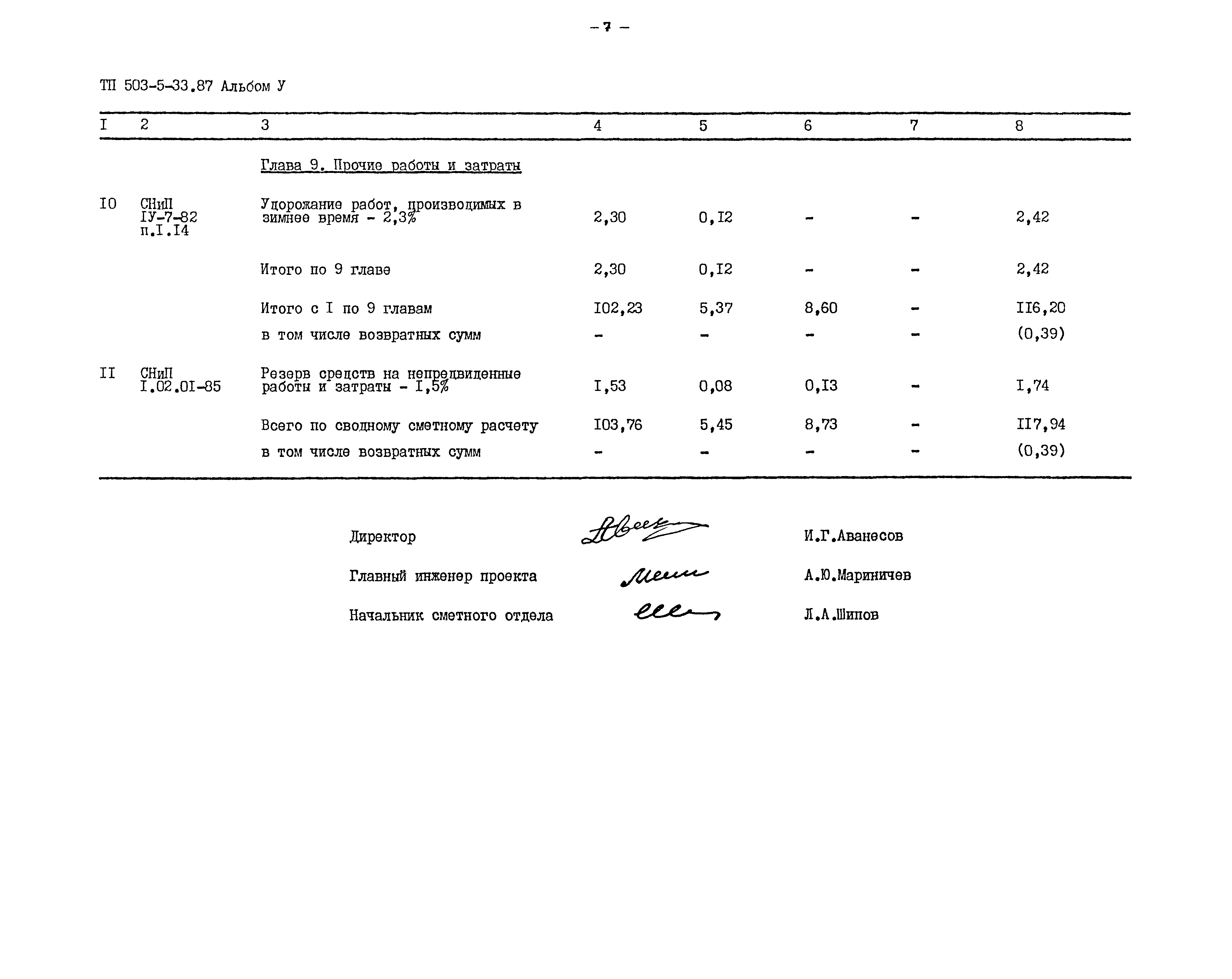 Типовой проект 503-5-33.87