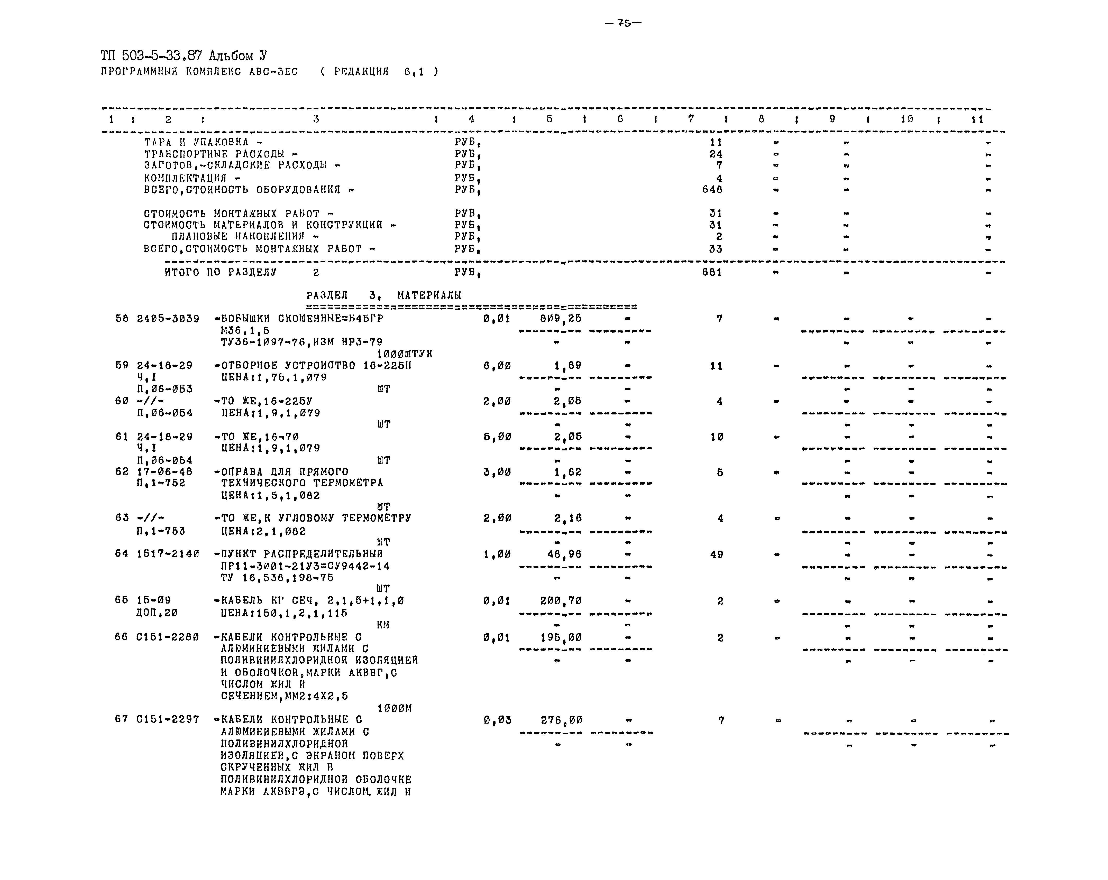 Типовой проект 503-5-33.87