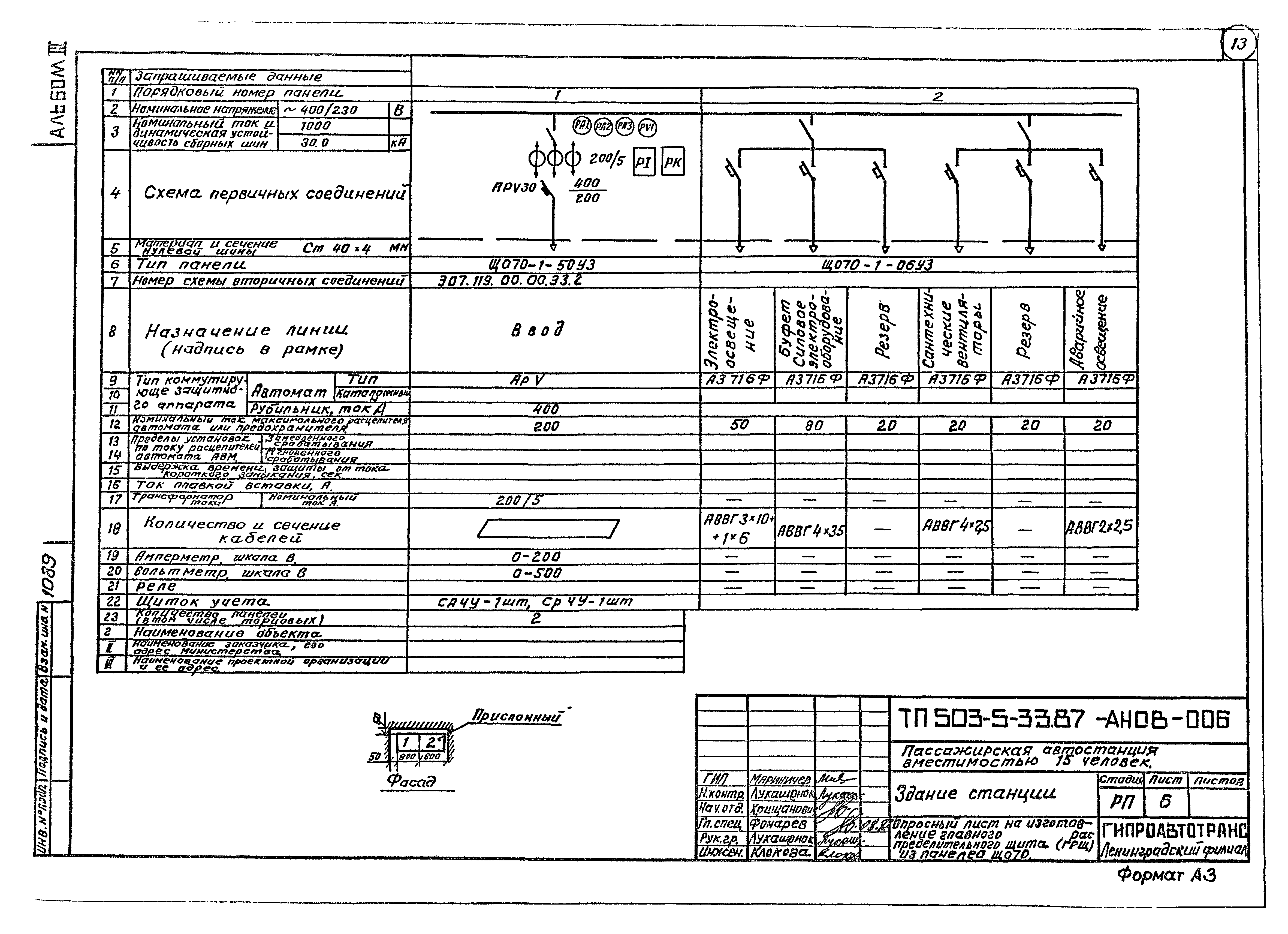 Типовой проект 503-5-33.87