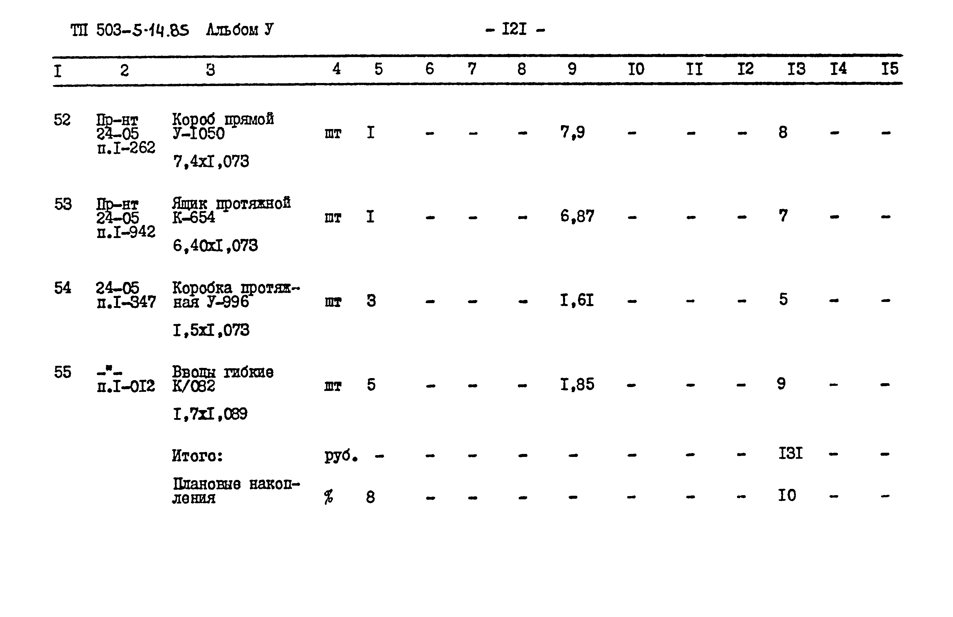 Типовой проект 503-5-14.85