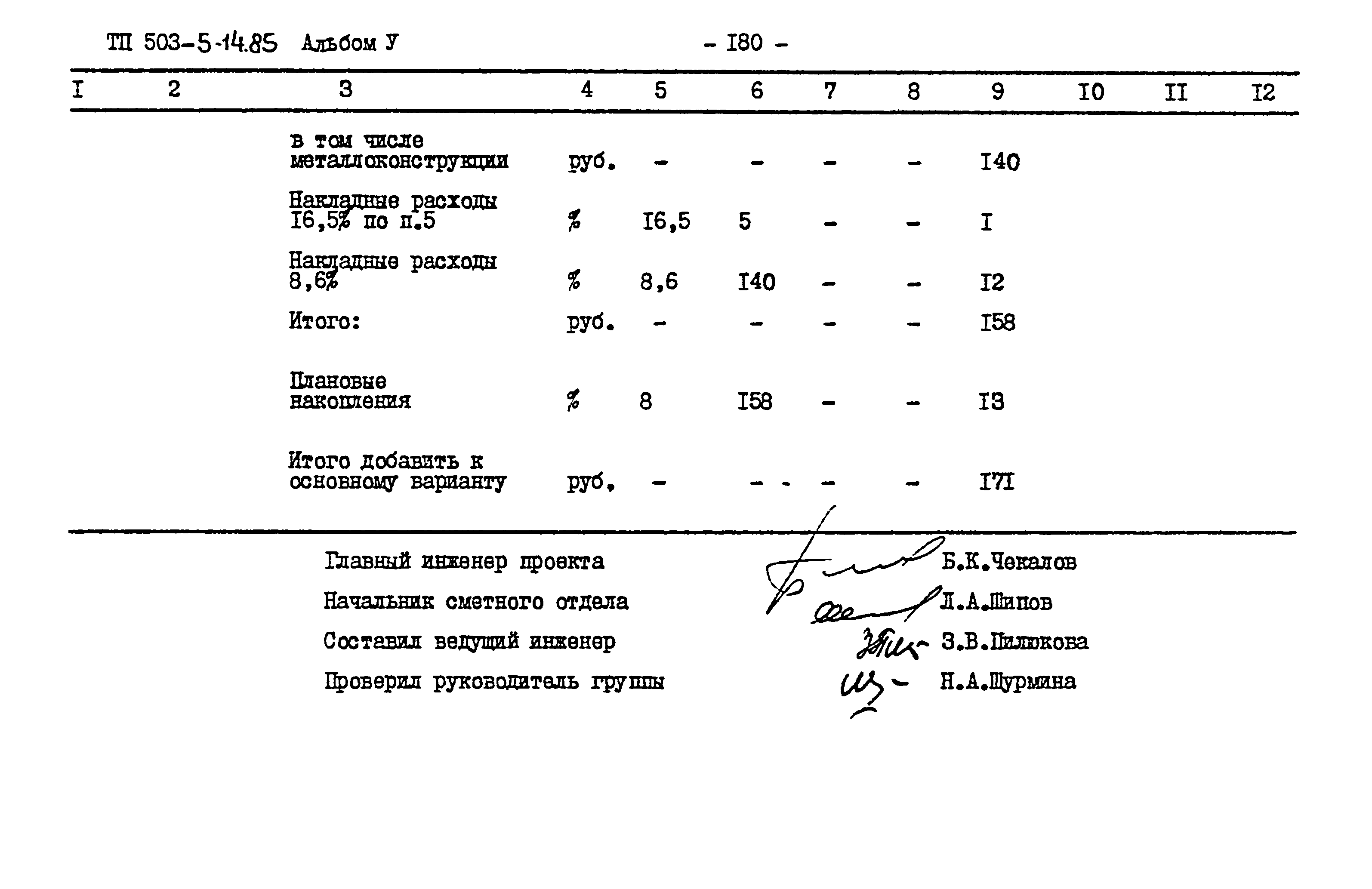 Типовой проект 503-5-14.85
