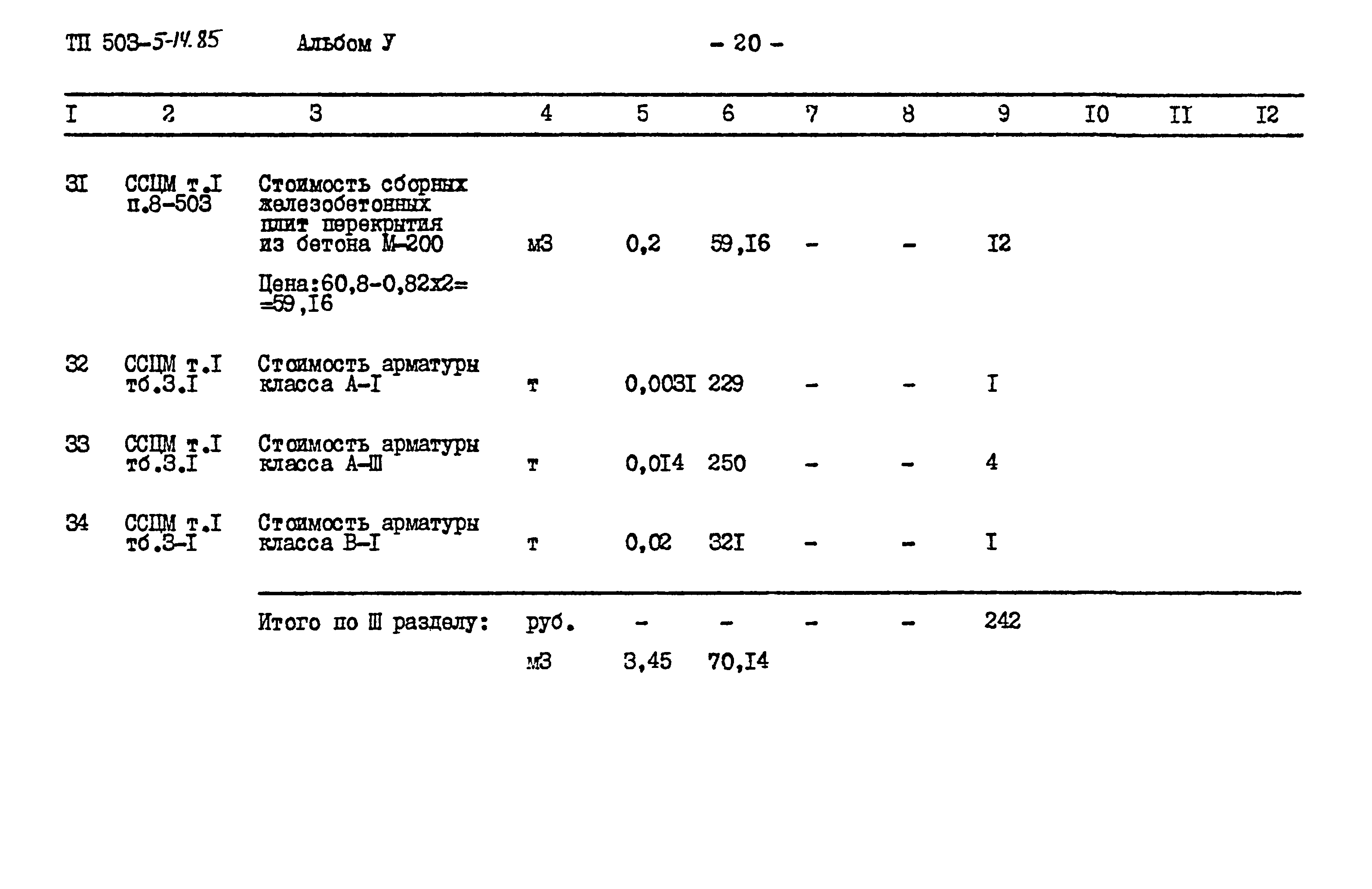 Типовой проект 503-5-14.85