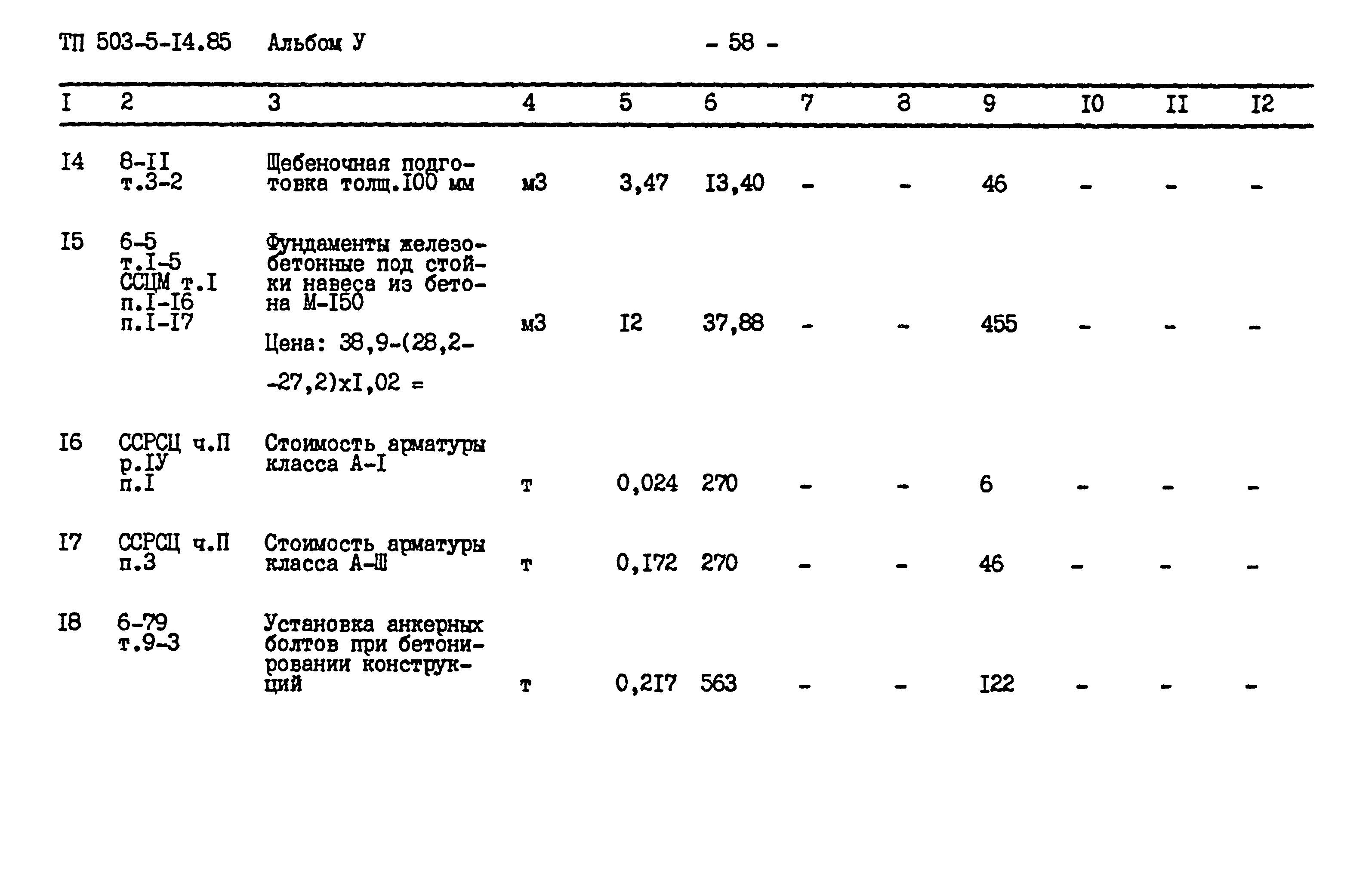 Типовой проект 503-5-14.85