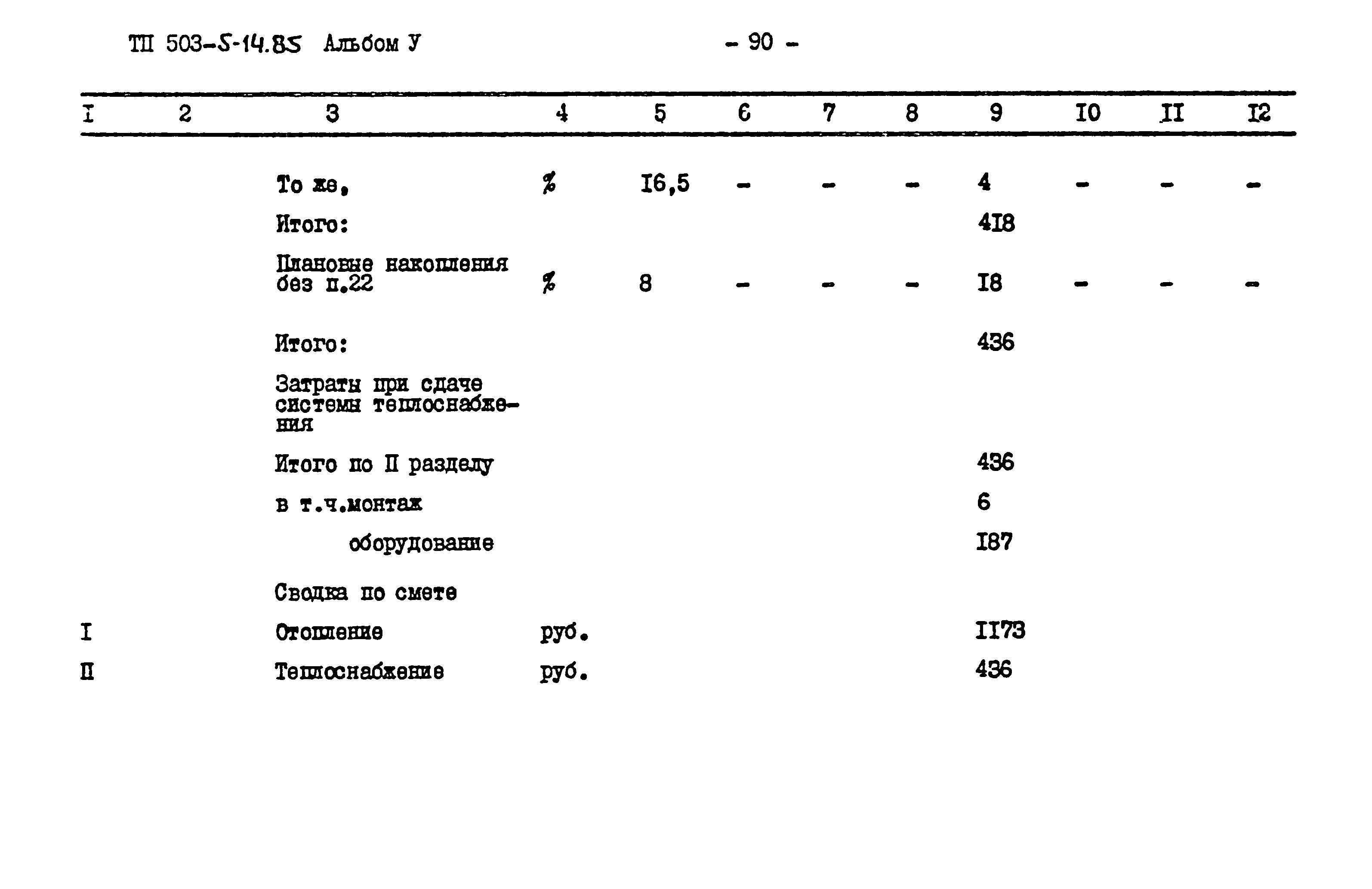Типовой проект 503-5-14.85