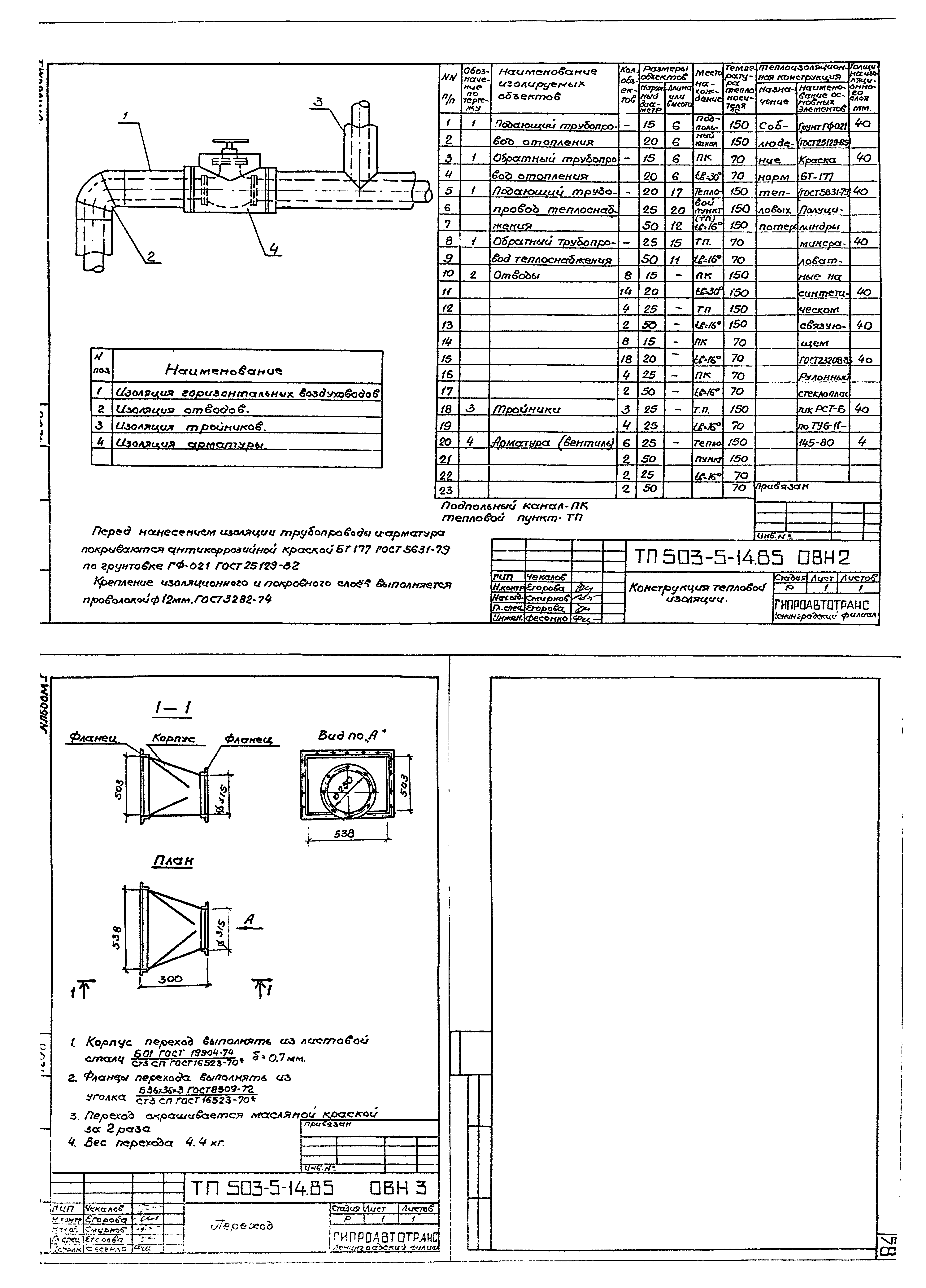 Типовой проект 503-5-14.85