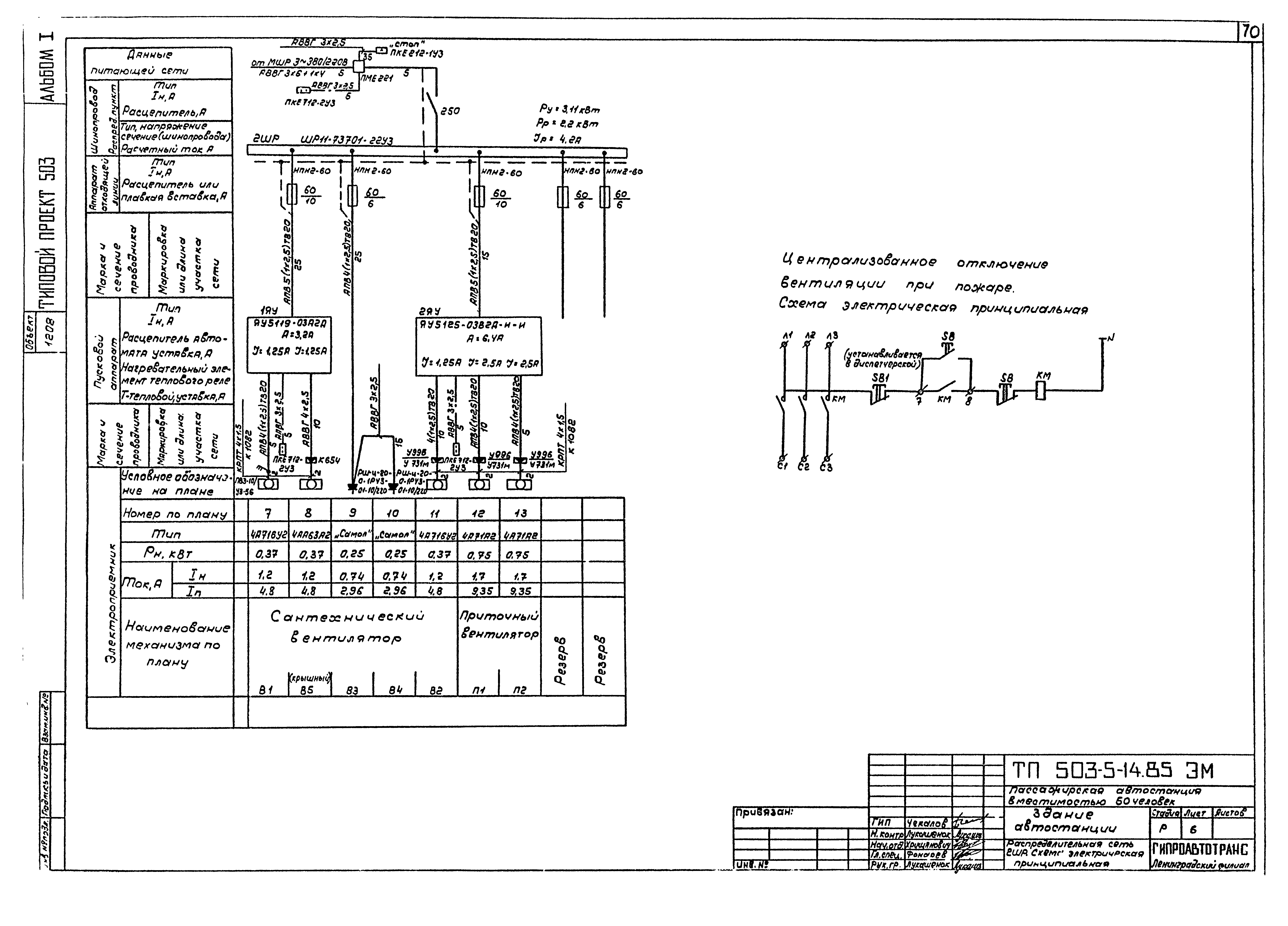 Типовой проект 503-5-14.85