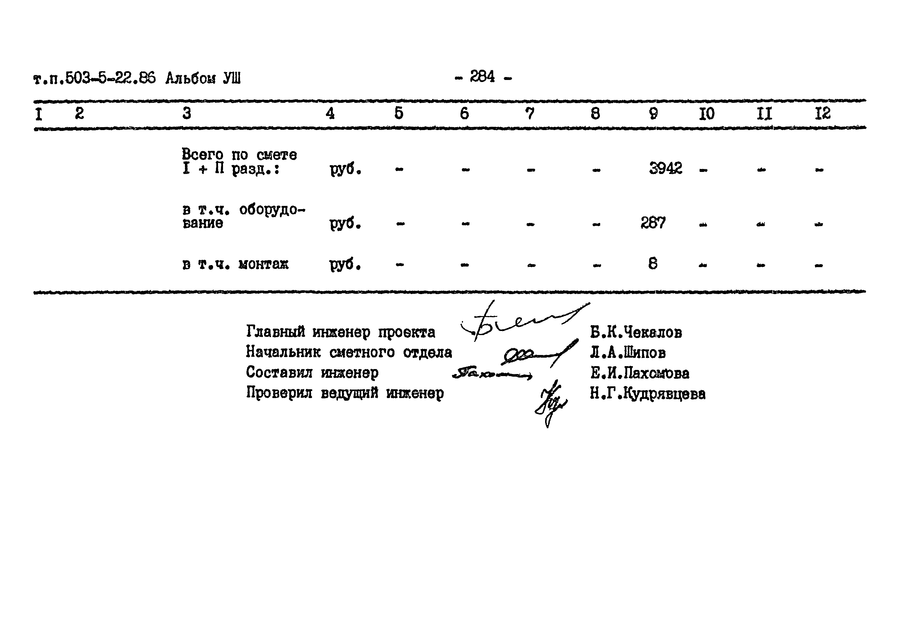 Типовой проект 503-5-22.86