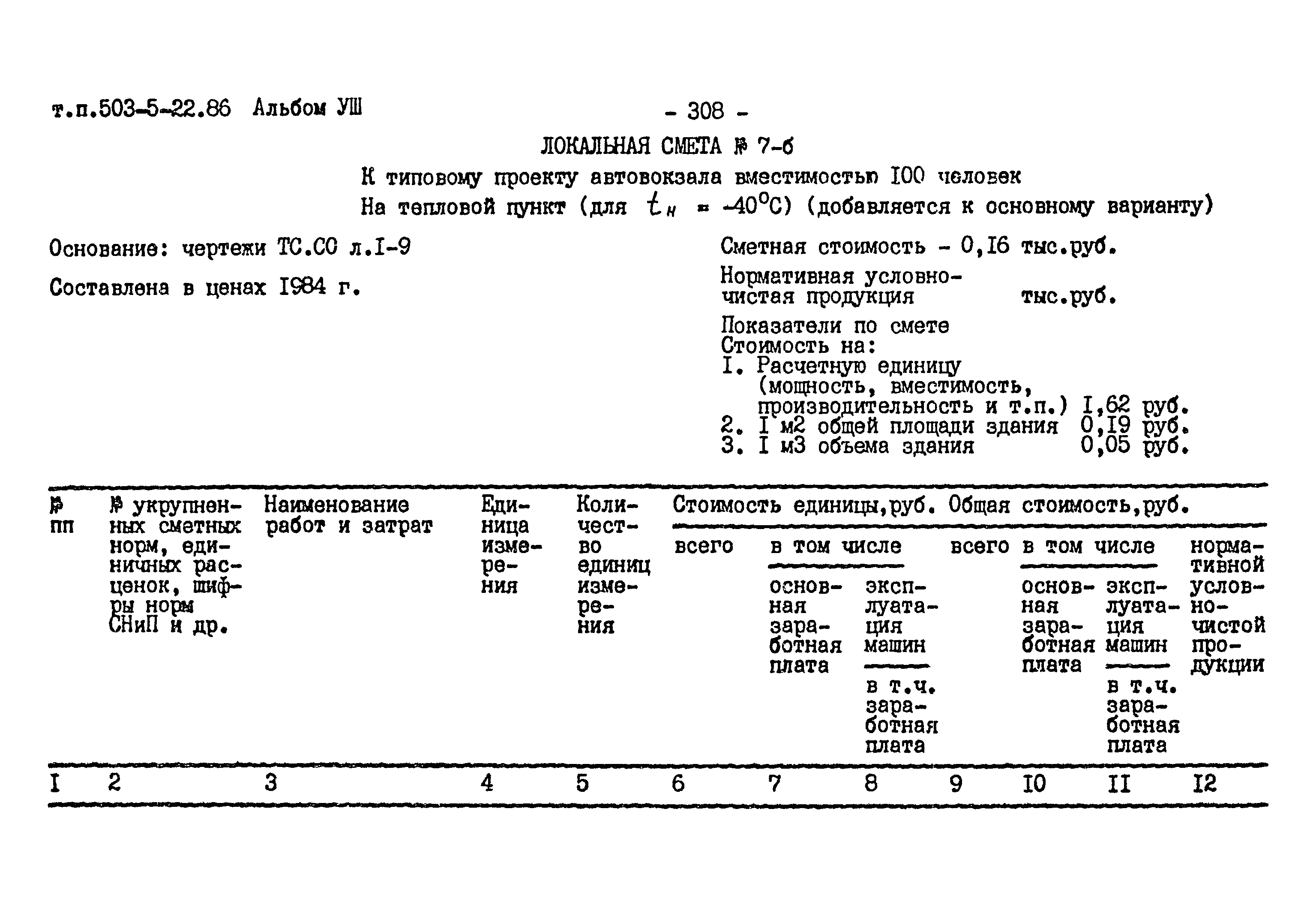 Типовой проект 503-5-22.86