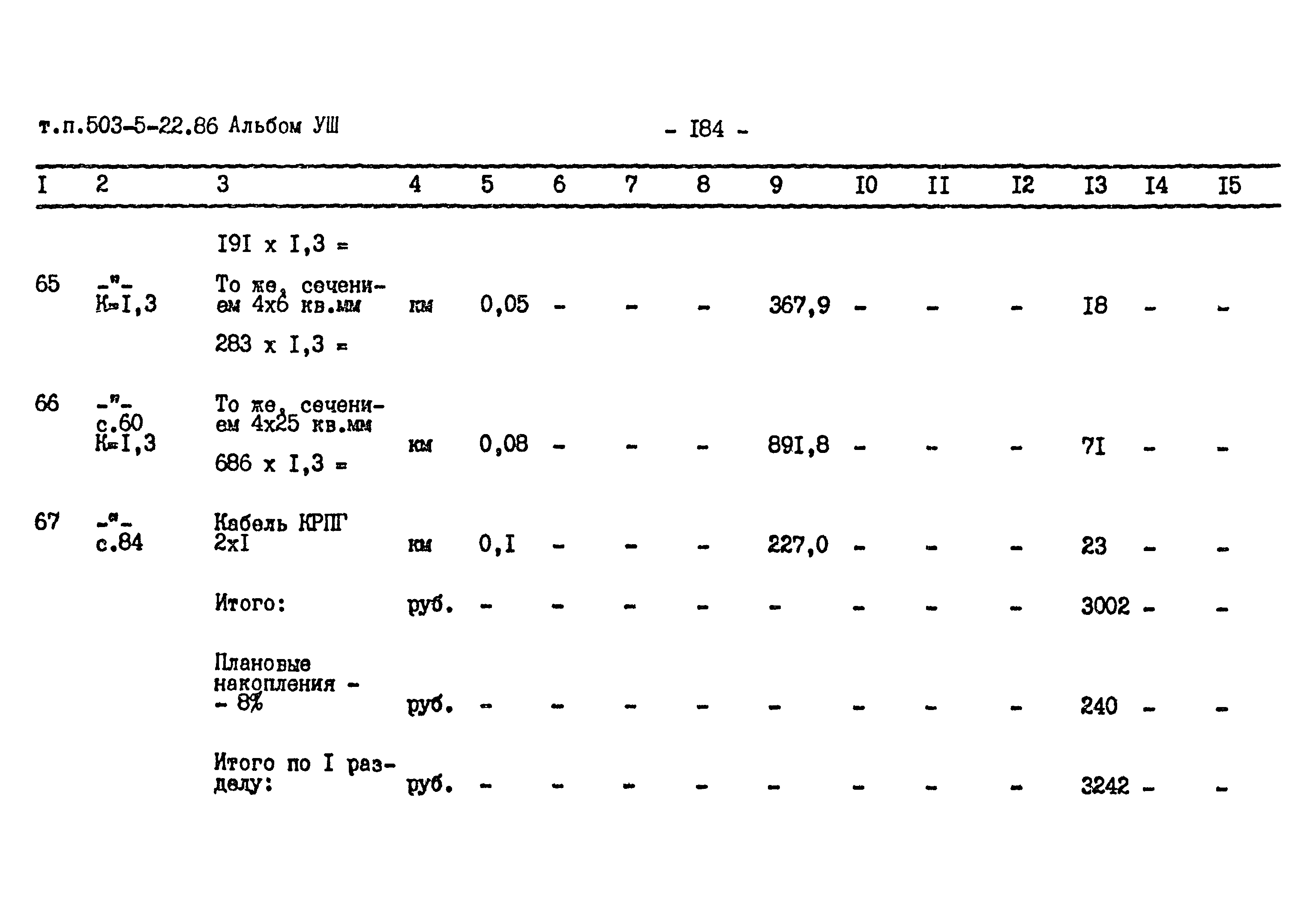 Типовой проект 503-5-22.86