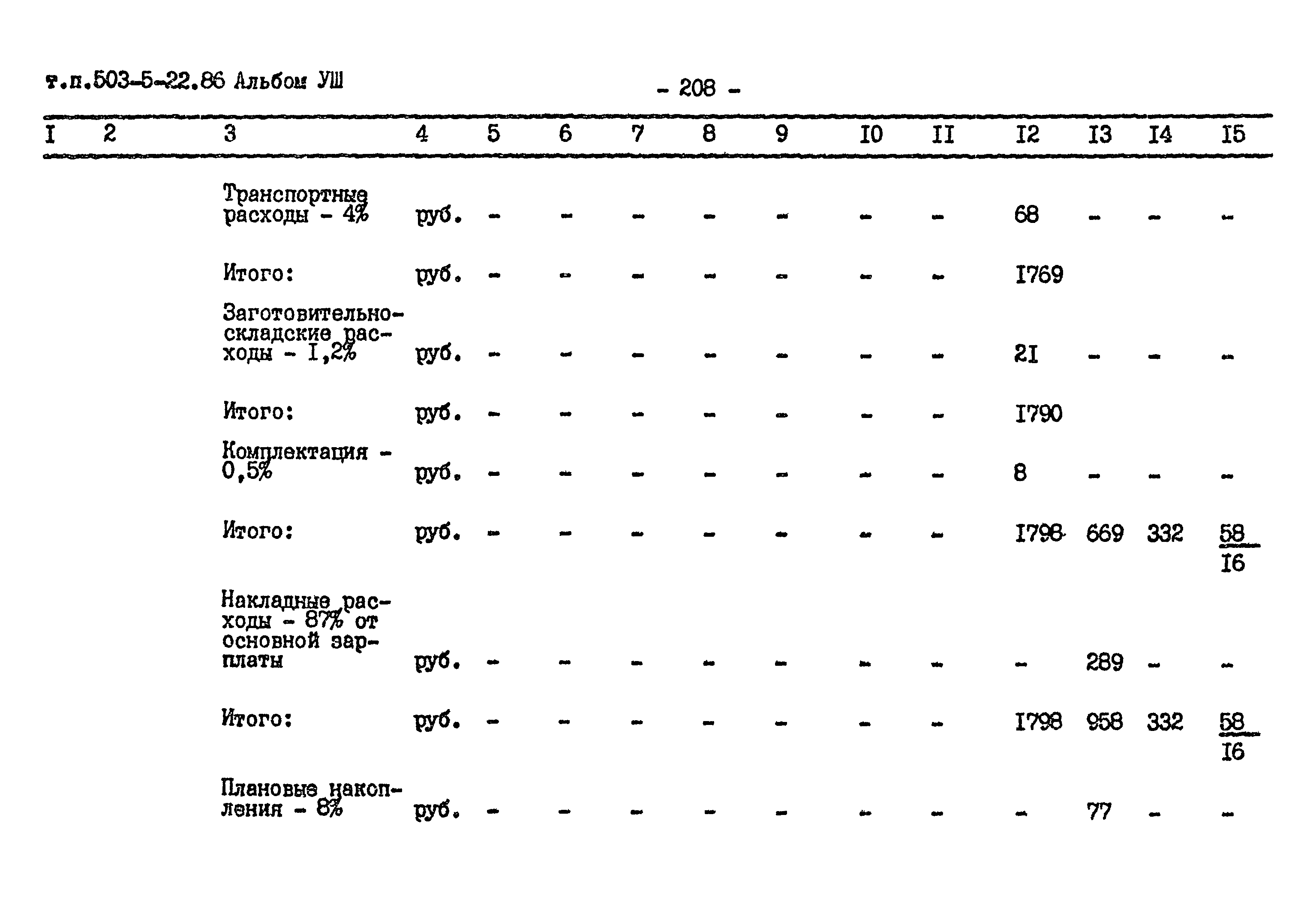 Типовой проект 503-5-22.86